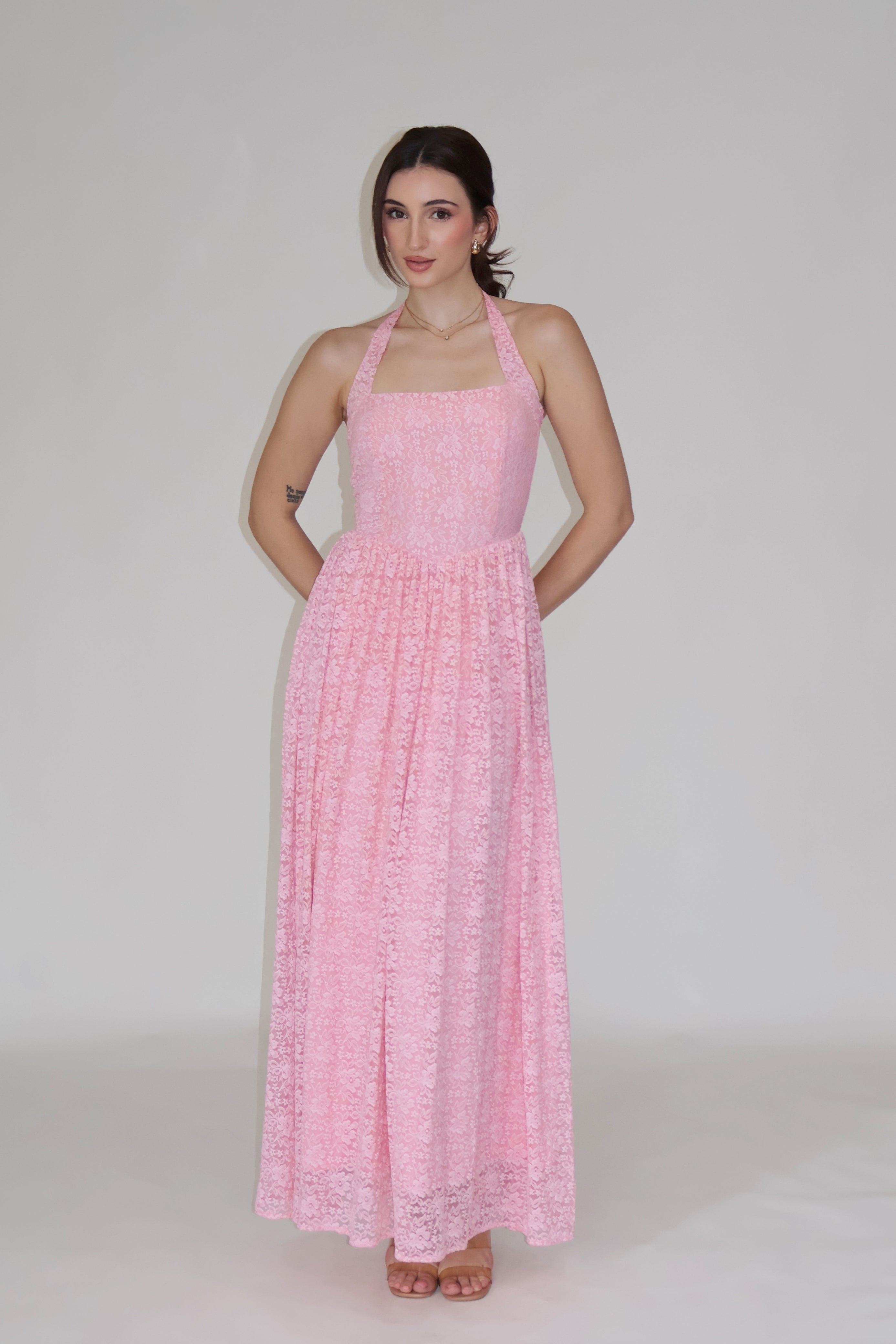PEONY DRESS - (Pink)