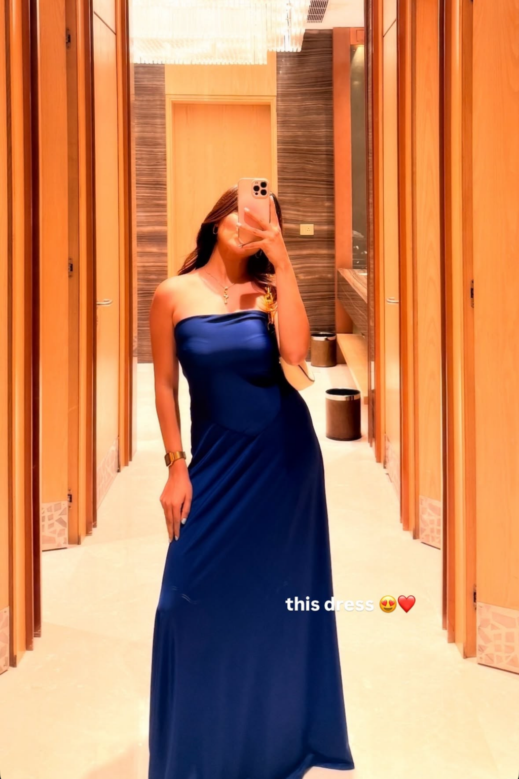Unnati in Blue Flare Tube Dress - Flow Dress (Navy)