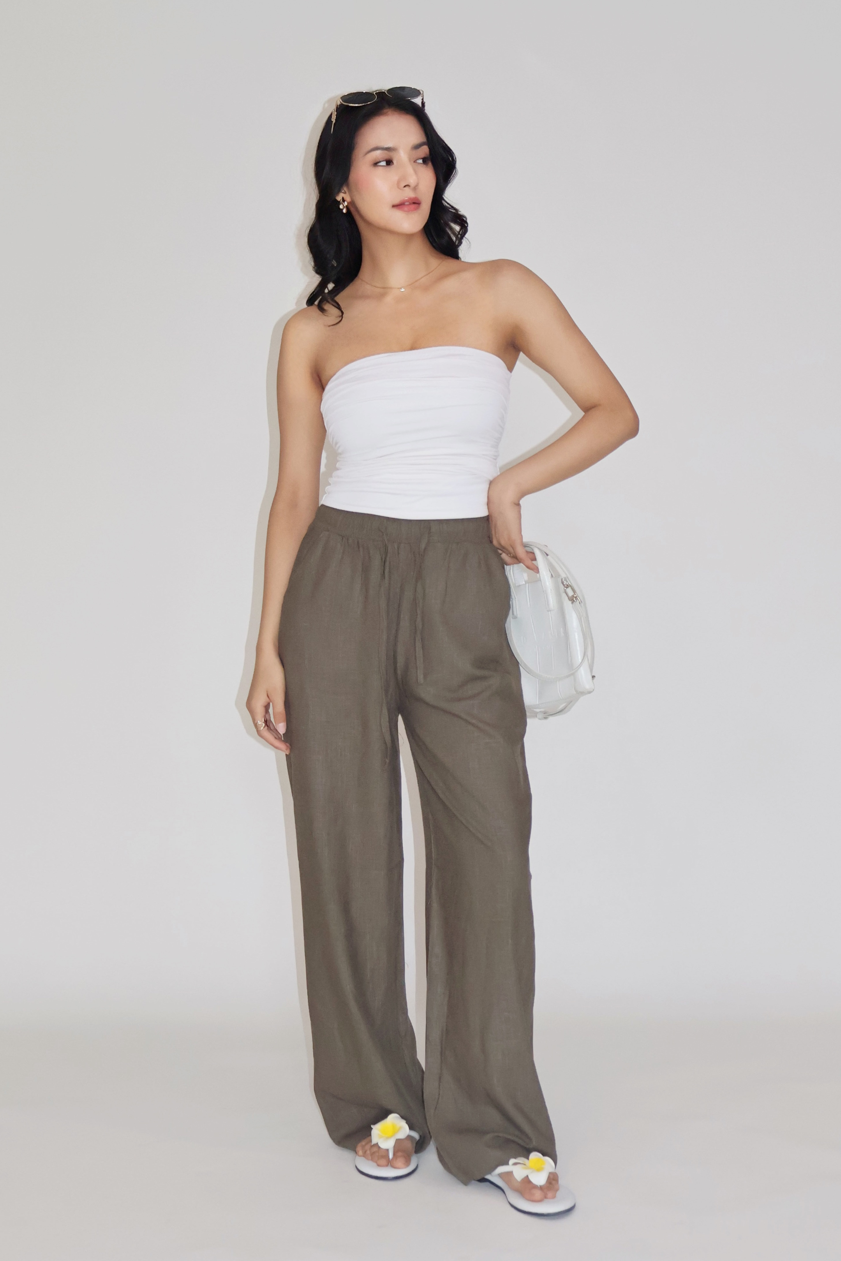 SEASHELL PANTS - (Olive)