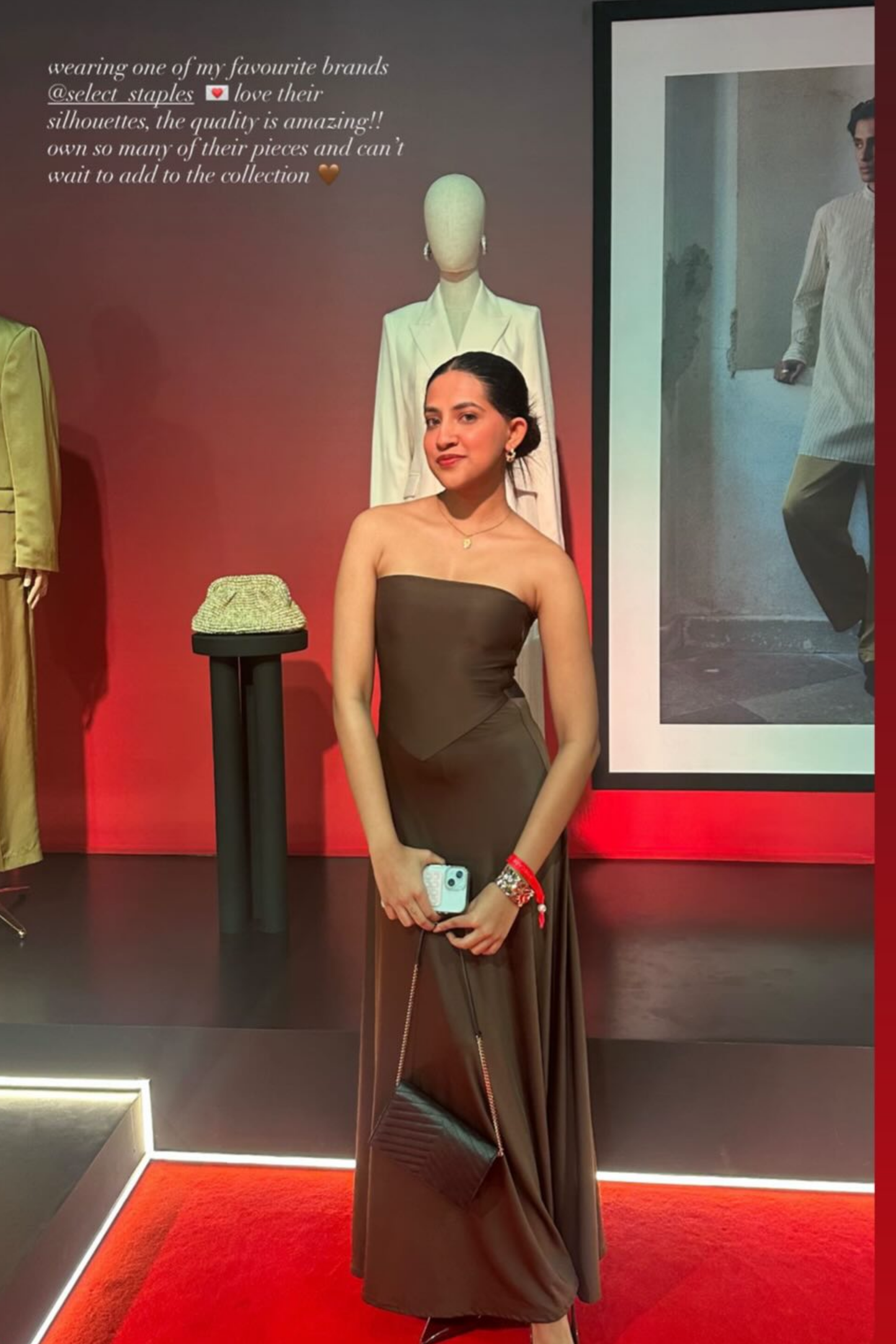 Sheena in Brown Flare Tube Dress - Flow Dress (Coco)