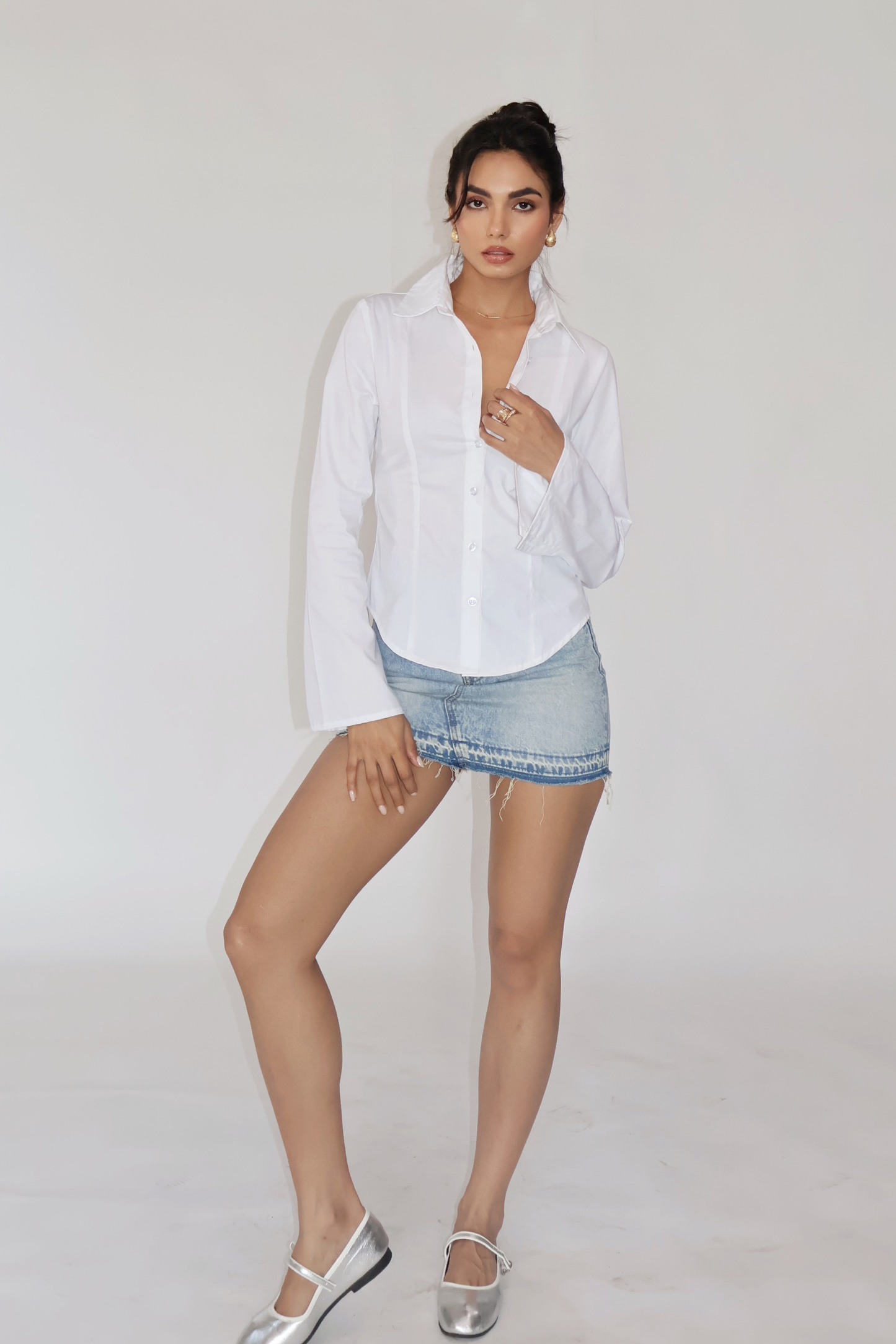 MOON Fitted Shirt – Dove