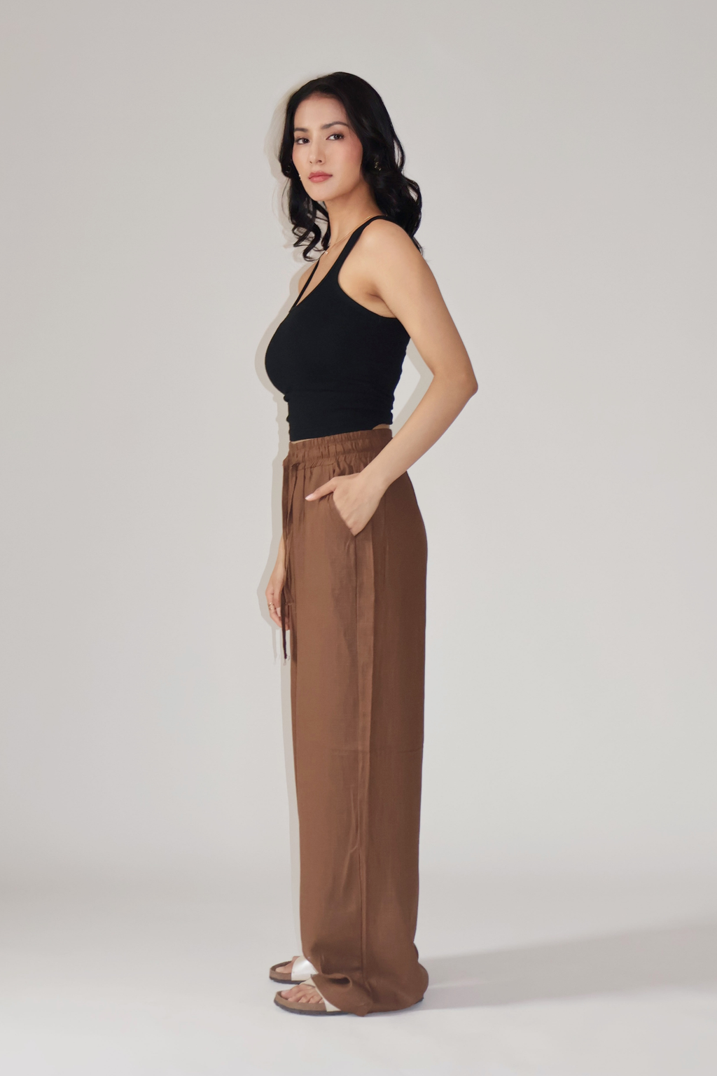 SEASHELL PANTS - (Mocha brown)