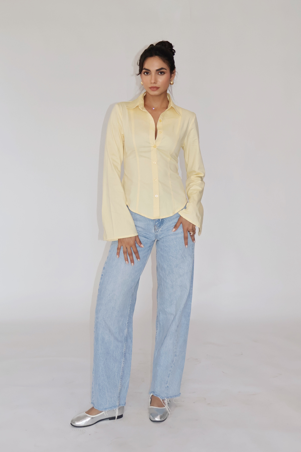 MOON Fitted Shirt – Butter