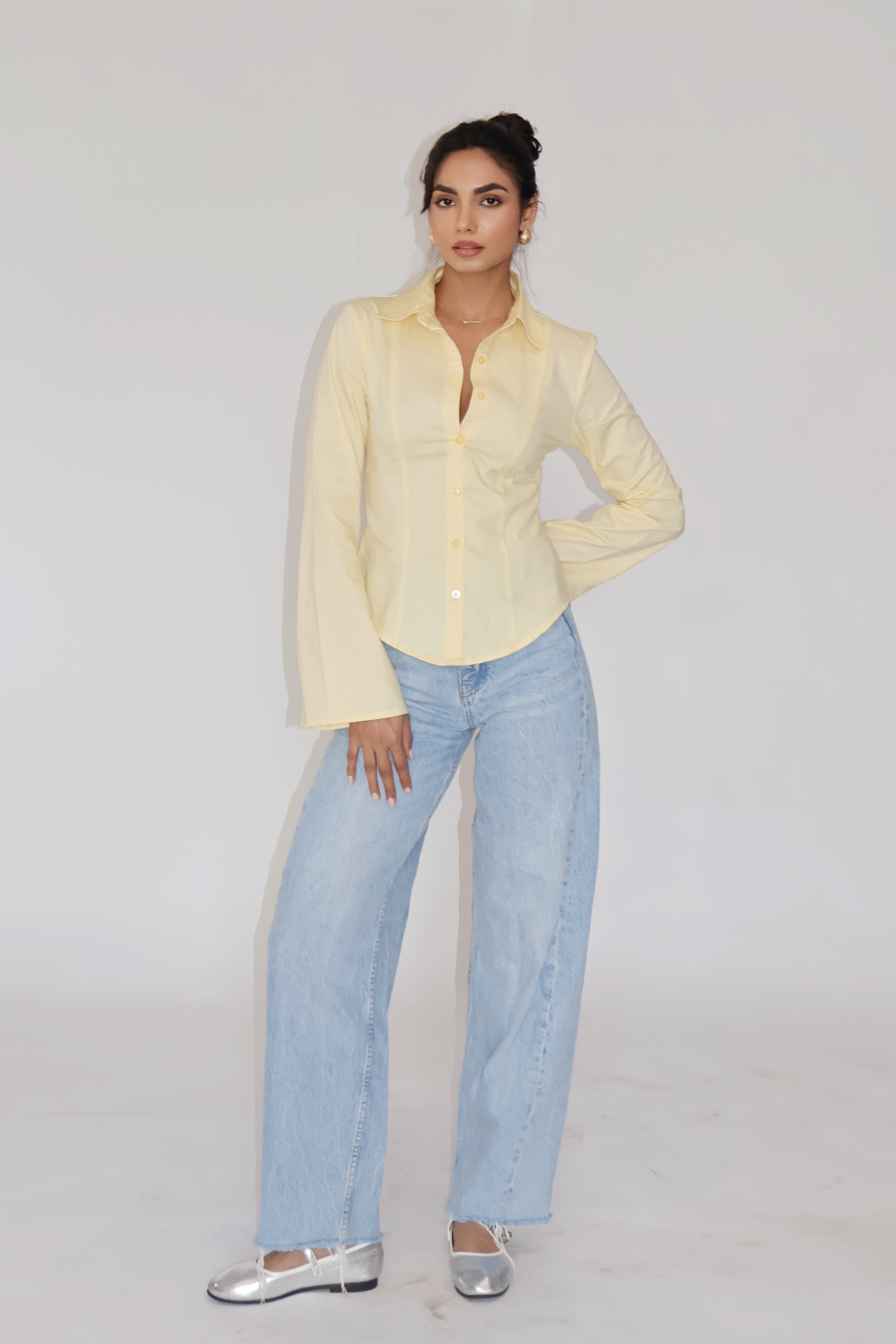 MOON Fitted Shirt – Butter