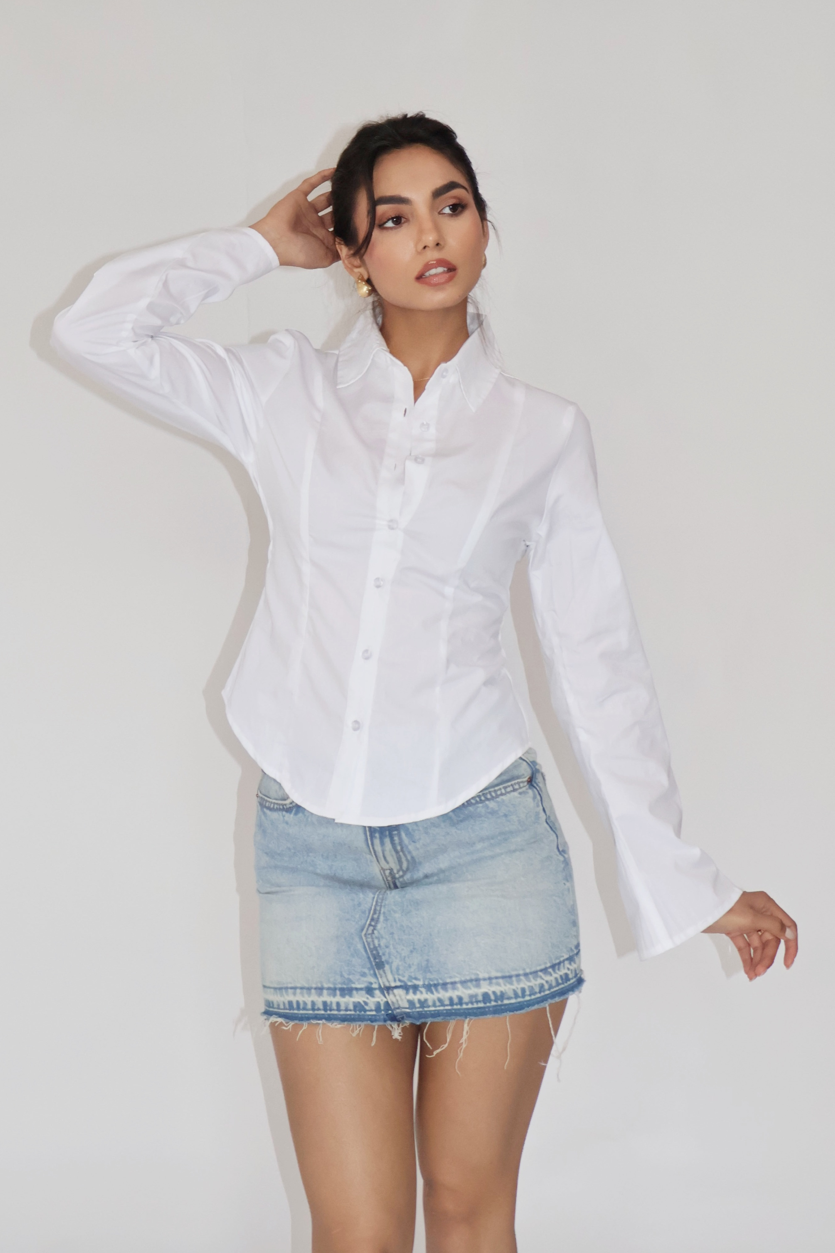 MOON Fitted Shirt – Dove