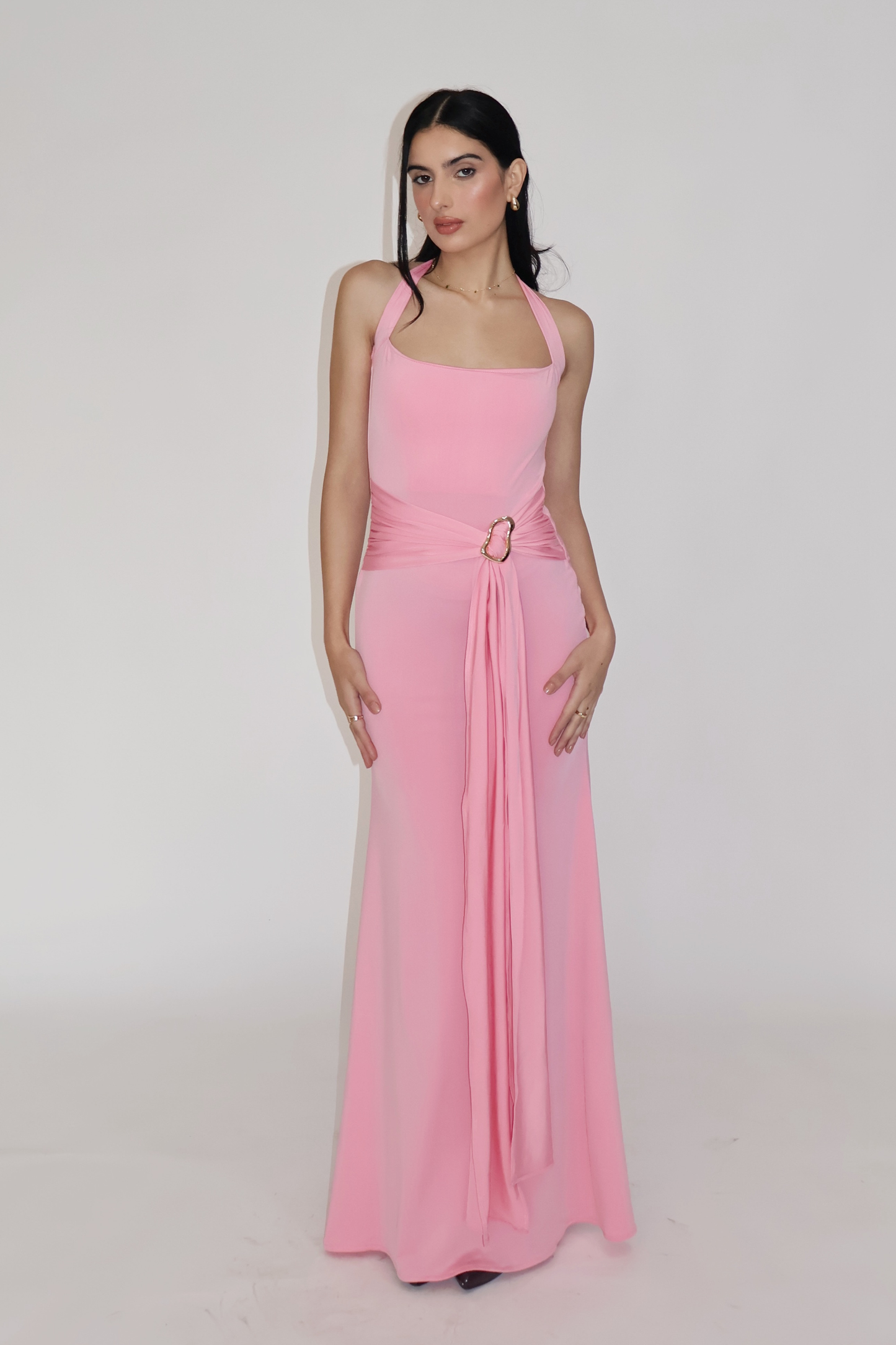 MIMOSA DRESS - (Flamingo)