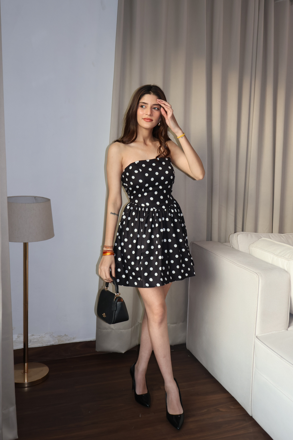 Vidhi in Aisha Dress Black