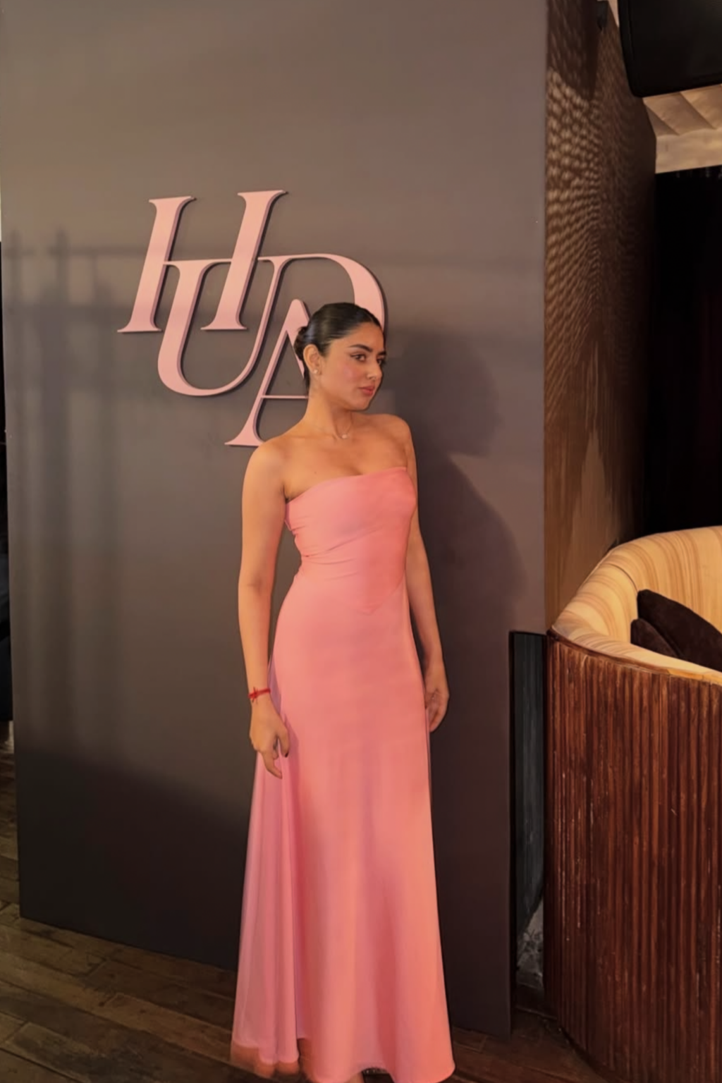 Nishtha in Pink Flare Tube Dress - Flow Dress (Flamingo)