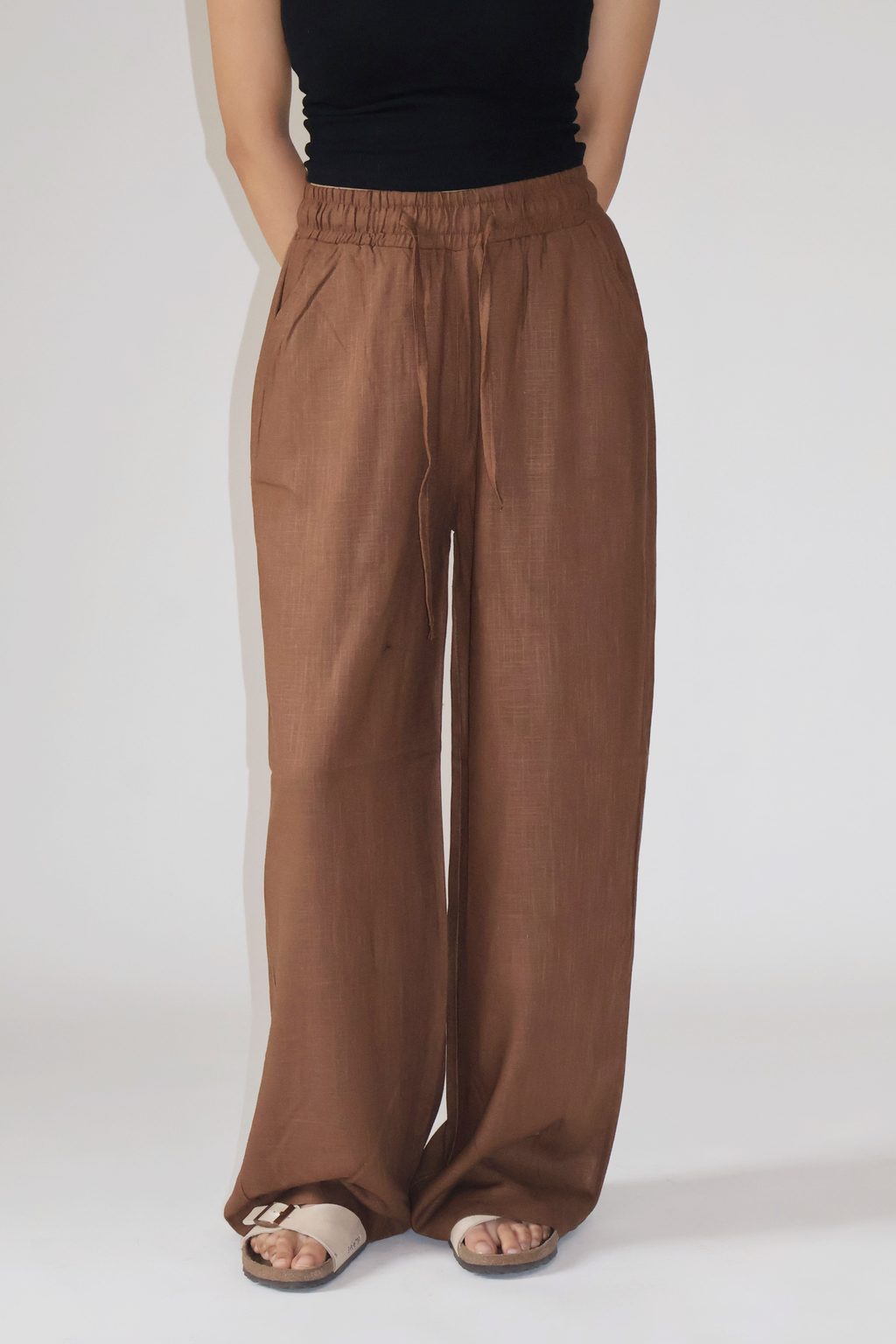 SEASHELL PANTS - (Mocha brown)