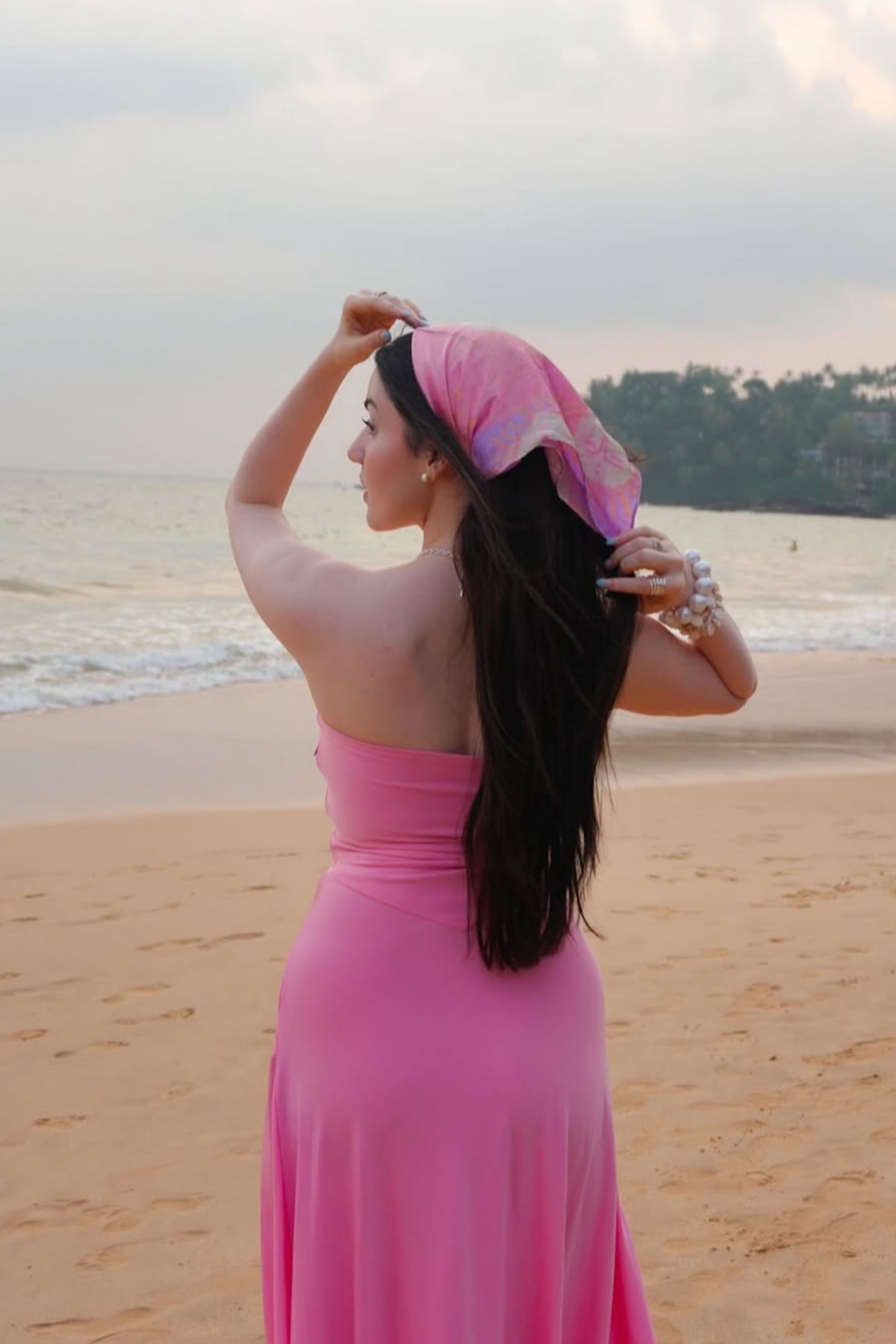 Aastha in Pink Flare Tube Dress - Flow Dress (Flamingo)