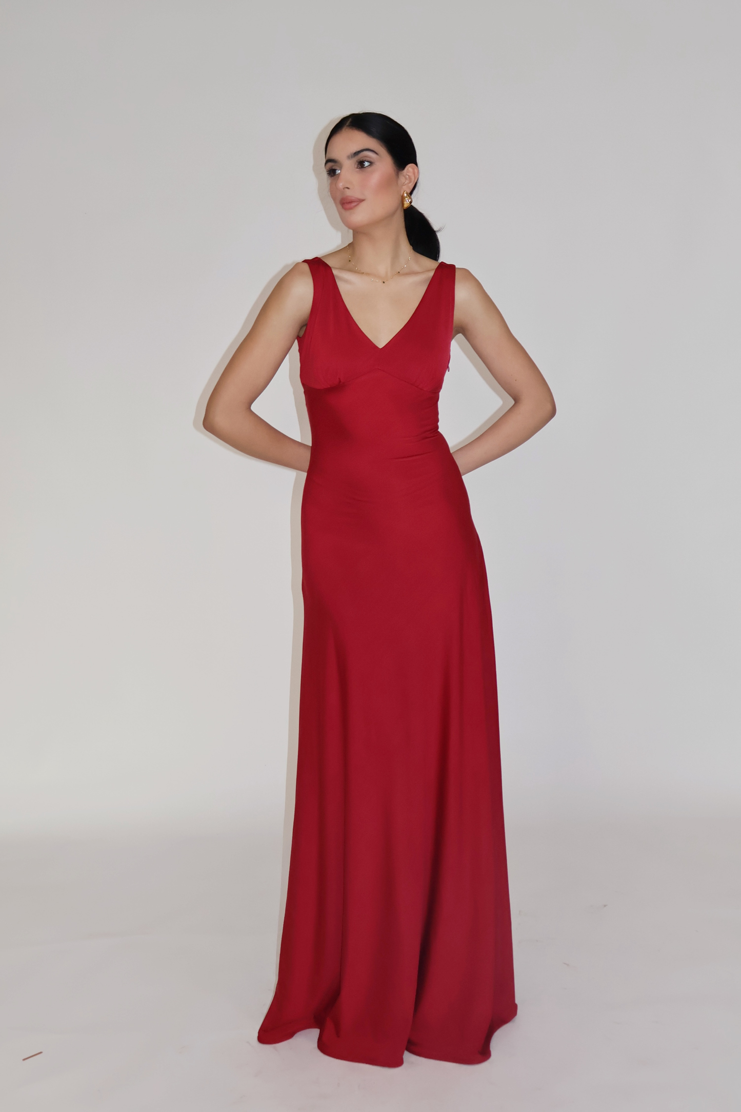 PROSECO DRESS - (Cherry)