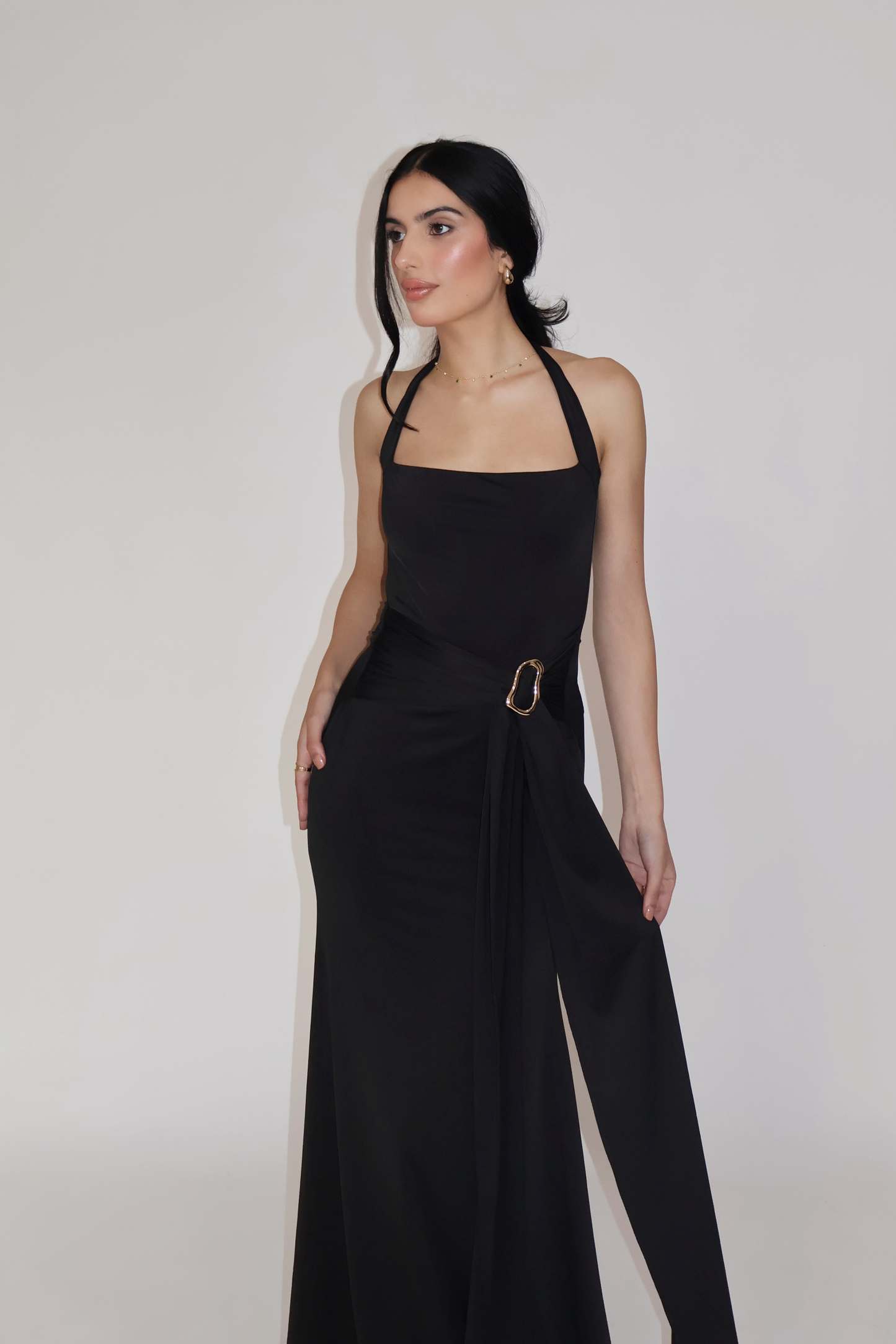 MIMOSA DRESS - (Onyx)