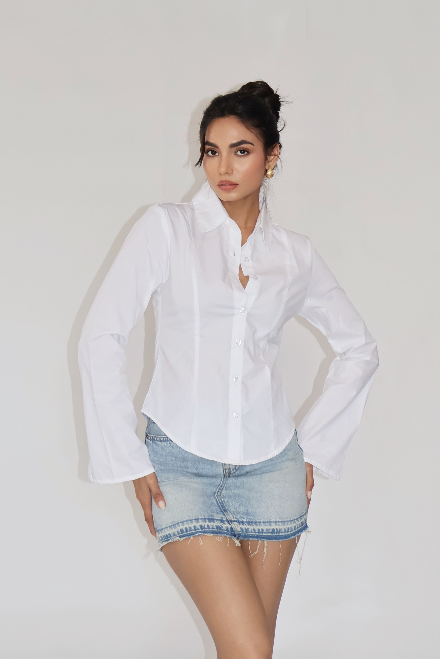 MOON Fitted Shirt – Dove
