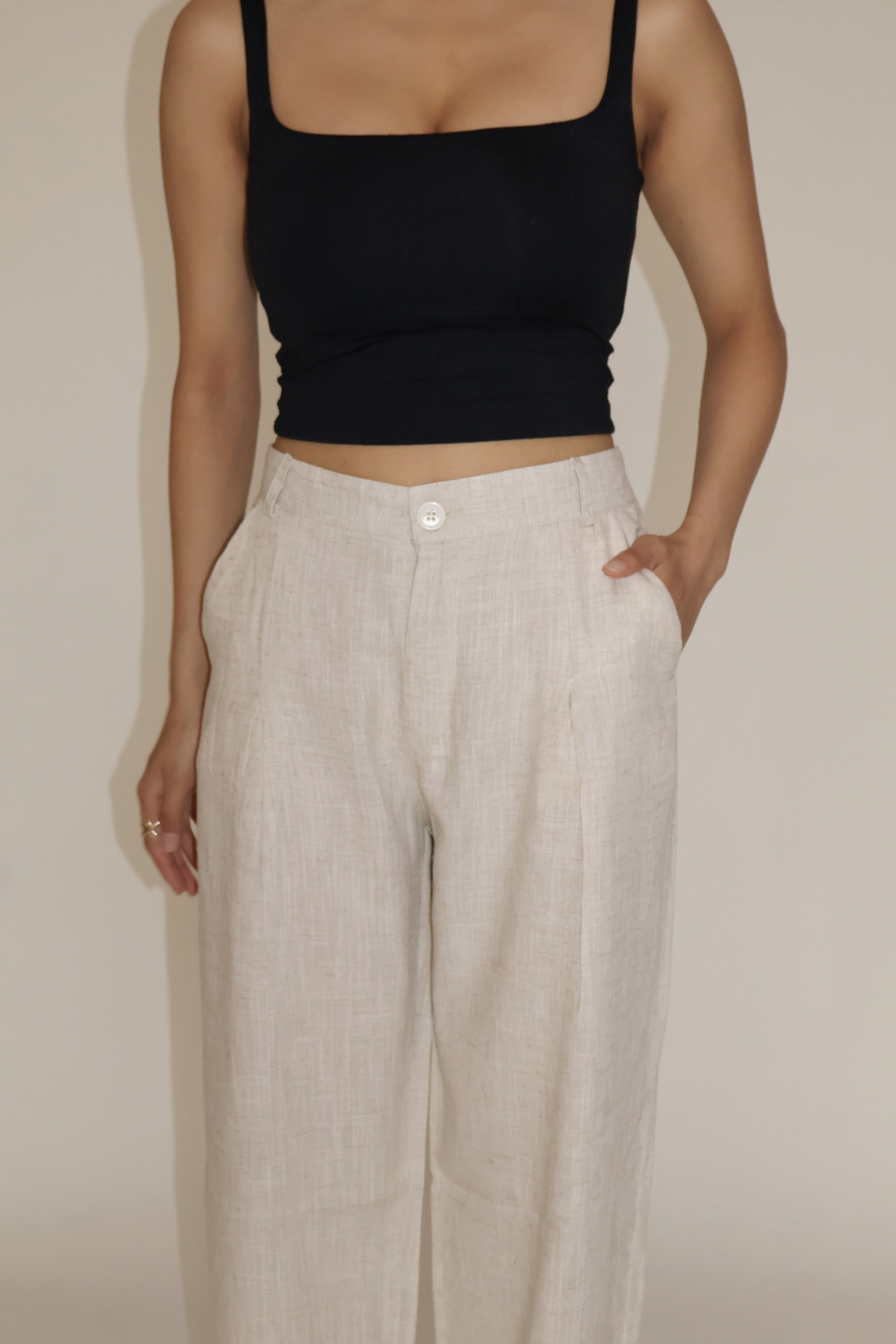 COASTAL PANTS - (Oat meal)