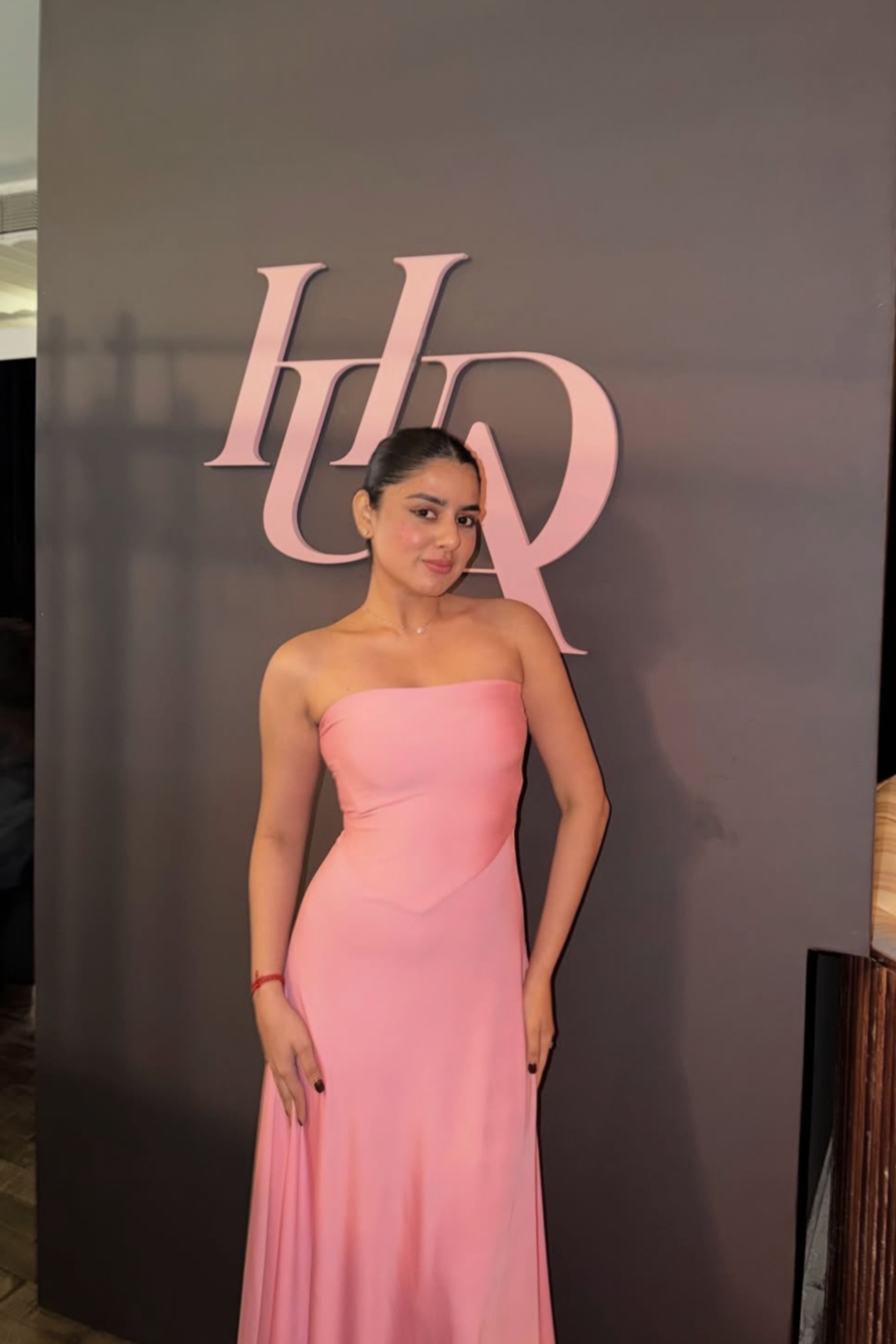 Nishtha in Pink Flare Tube Dress - Flow Dress (Flamingo)