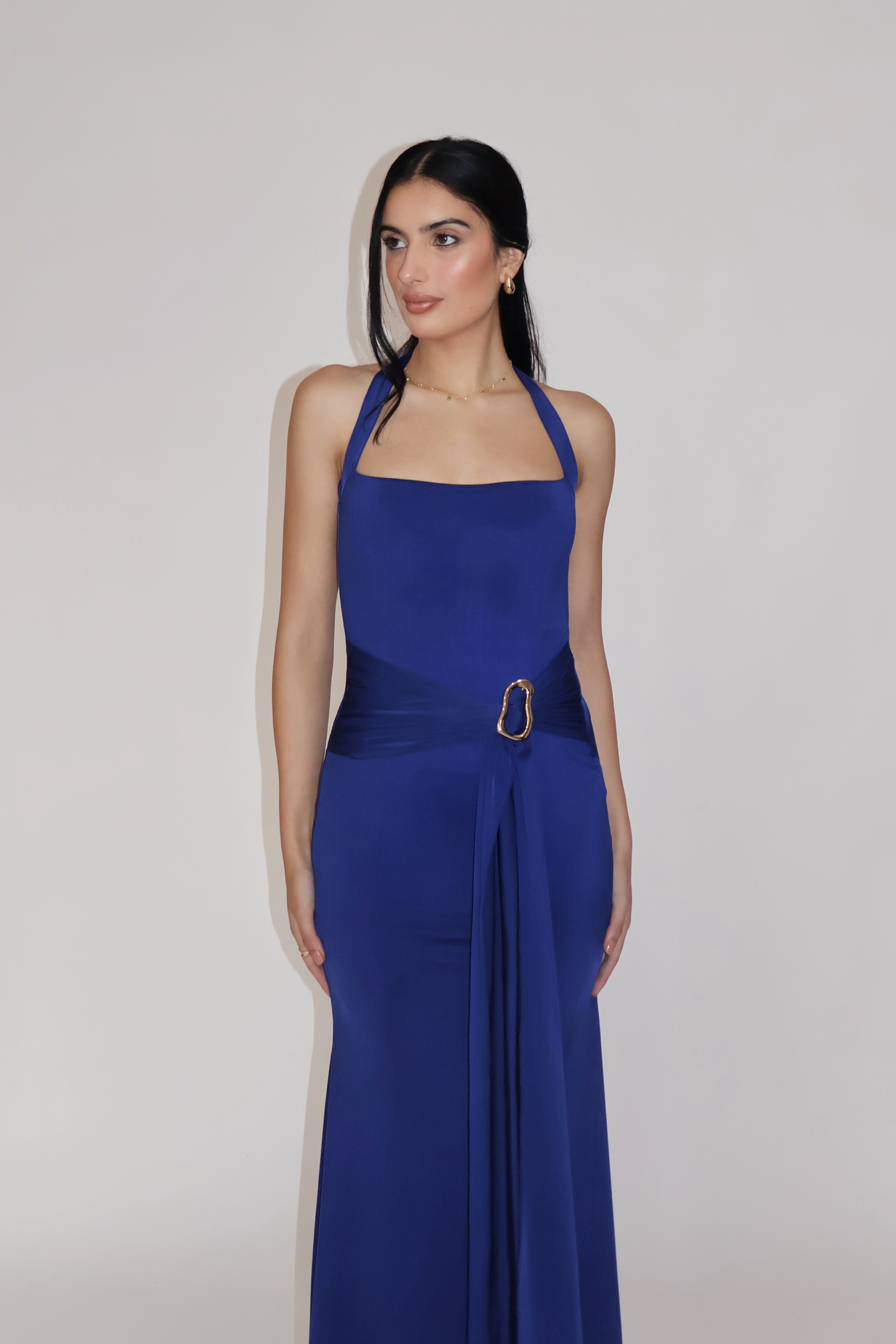 MIMOSA DRESS - (Navy)