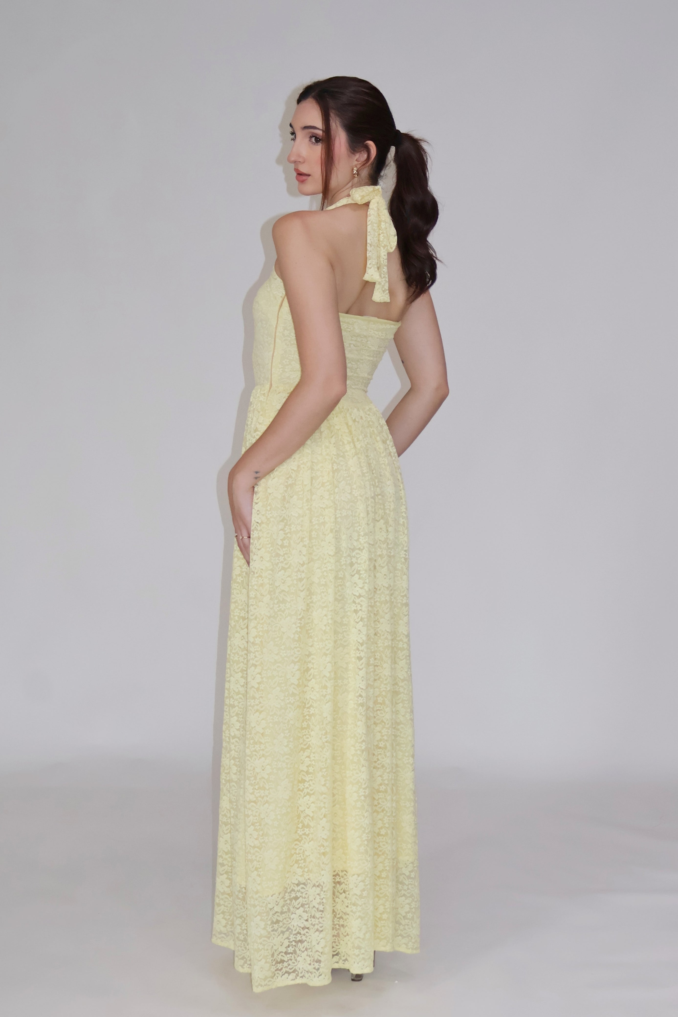 PEONY DRESS - (Butter)