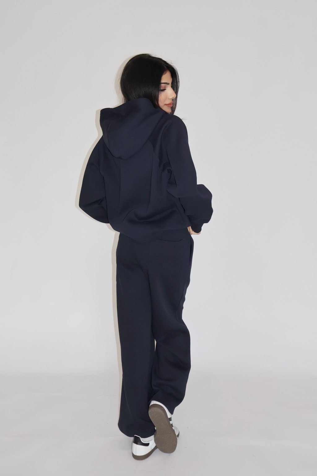 Devika in HOODIE CO-ORD SET - (Navy)