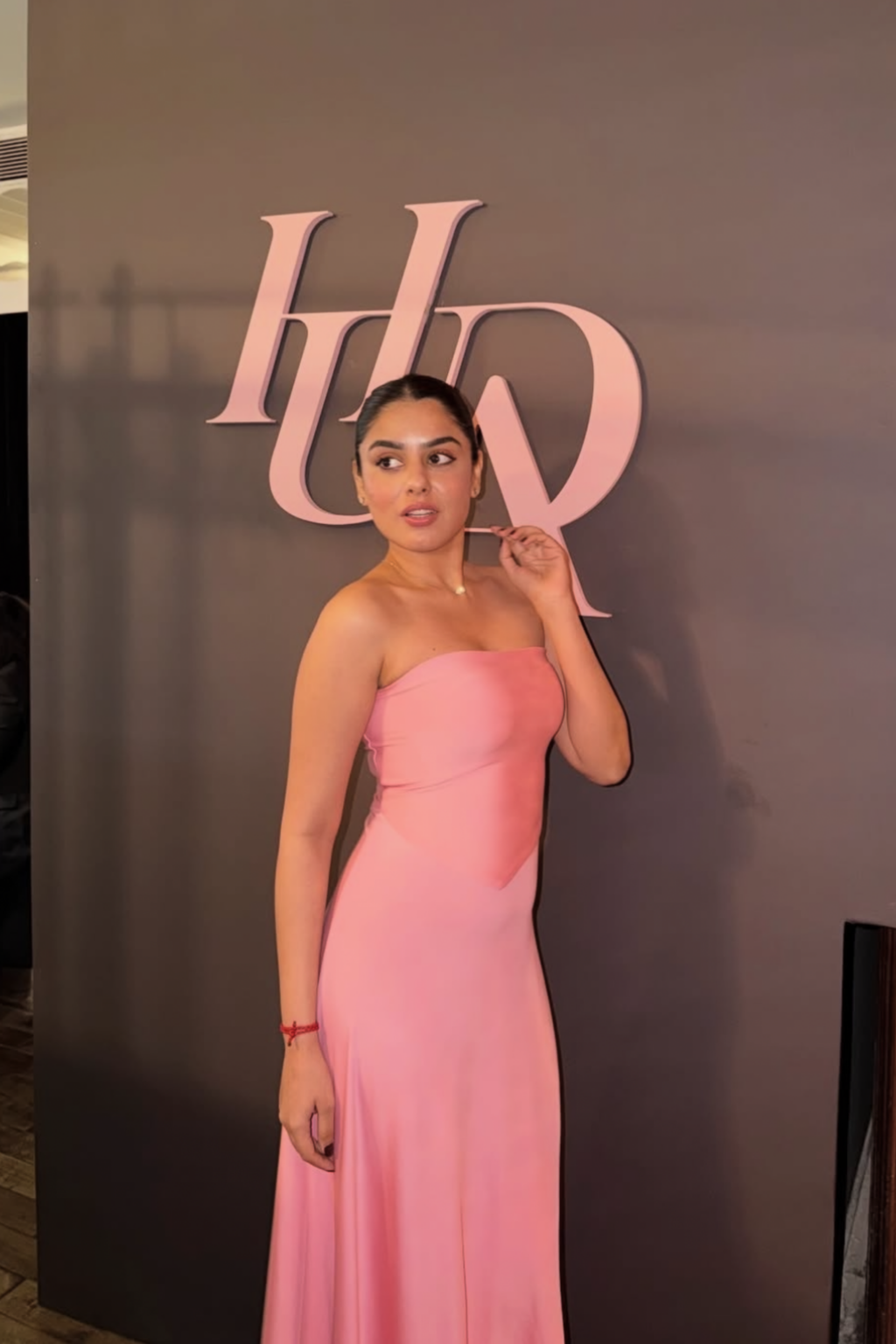 Nishtha in Pink Flare Tube Dress - Flow Dress (Flamingo)