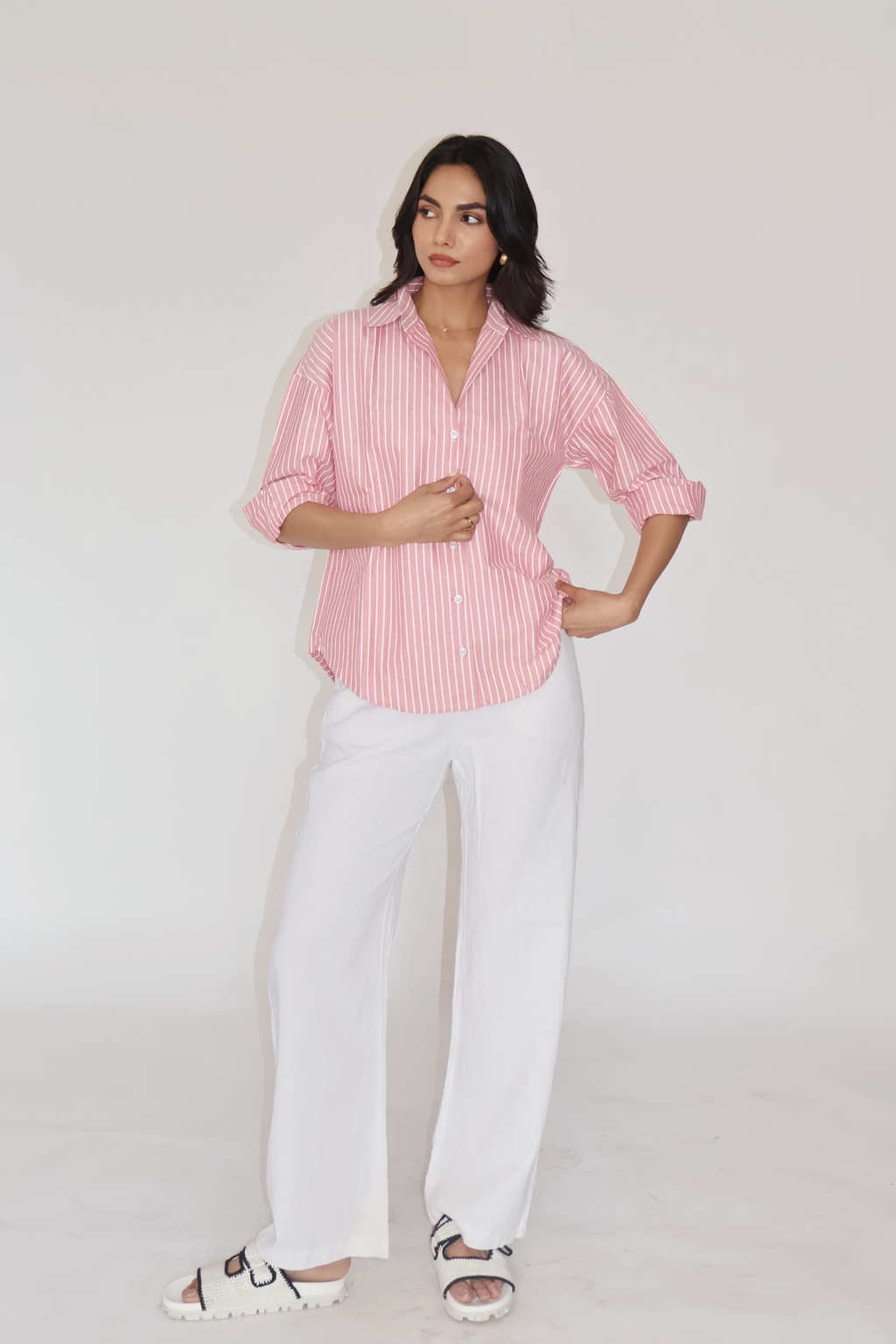 Red Striped Oversized Shirt – CANVA