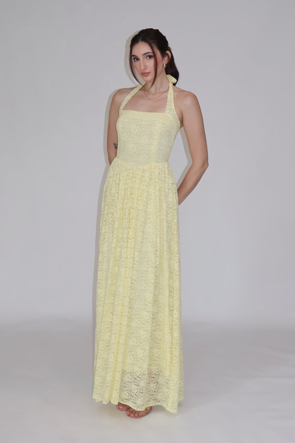 PEONY DRESS - (Butter)