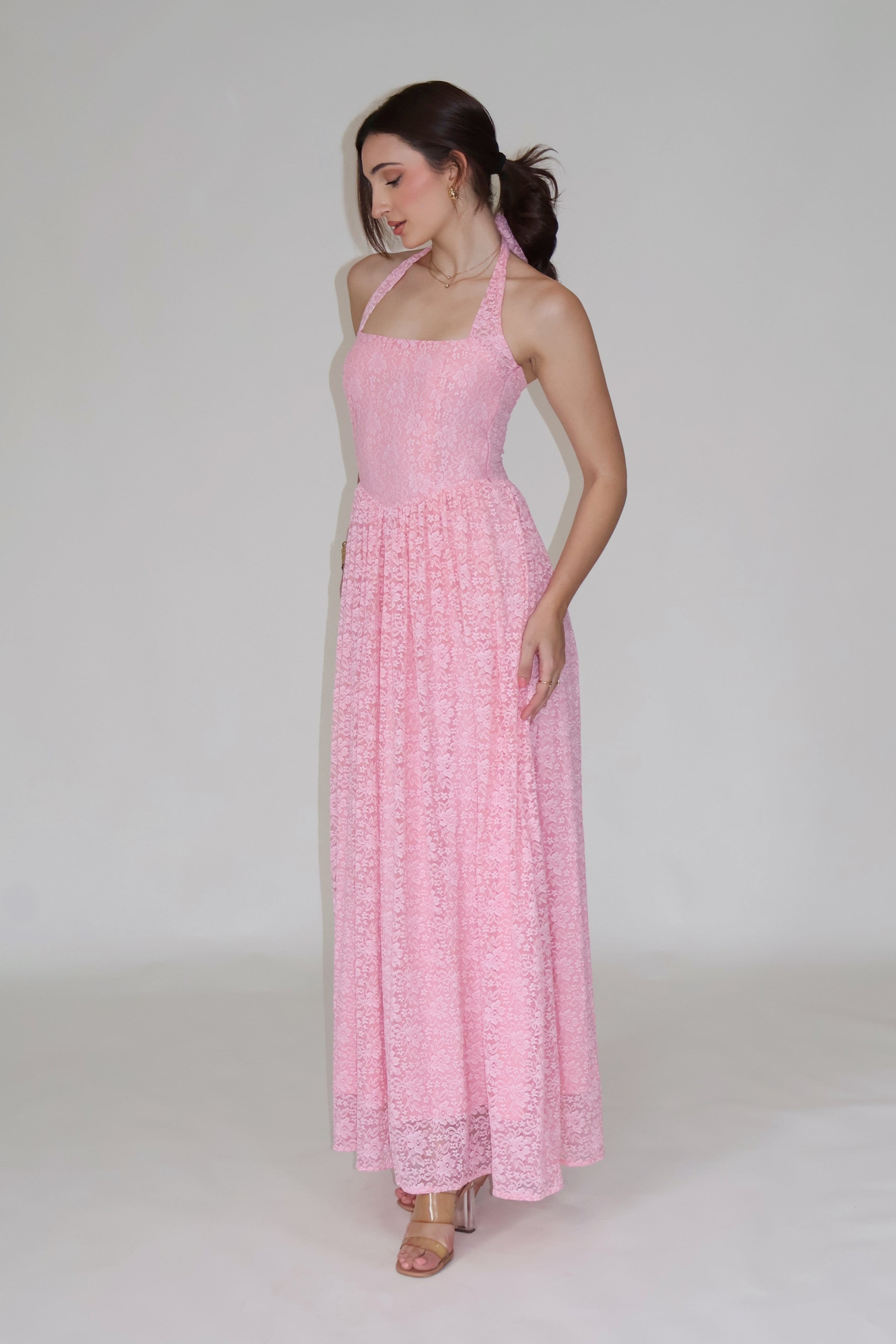 PEONY DRESS - (Pink)