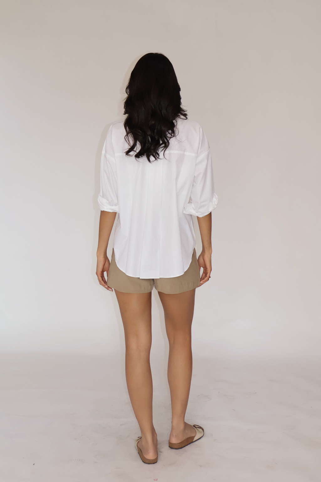 Dove Solid Oversized Shirt – BREEZE