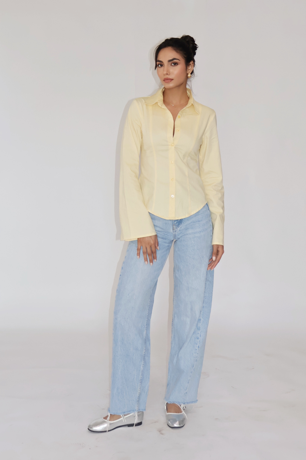 MOON Fitted Shirt – Butter