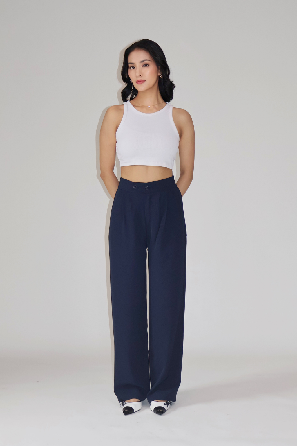 RUMI PANTS - (Navy)