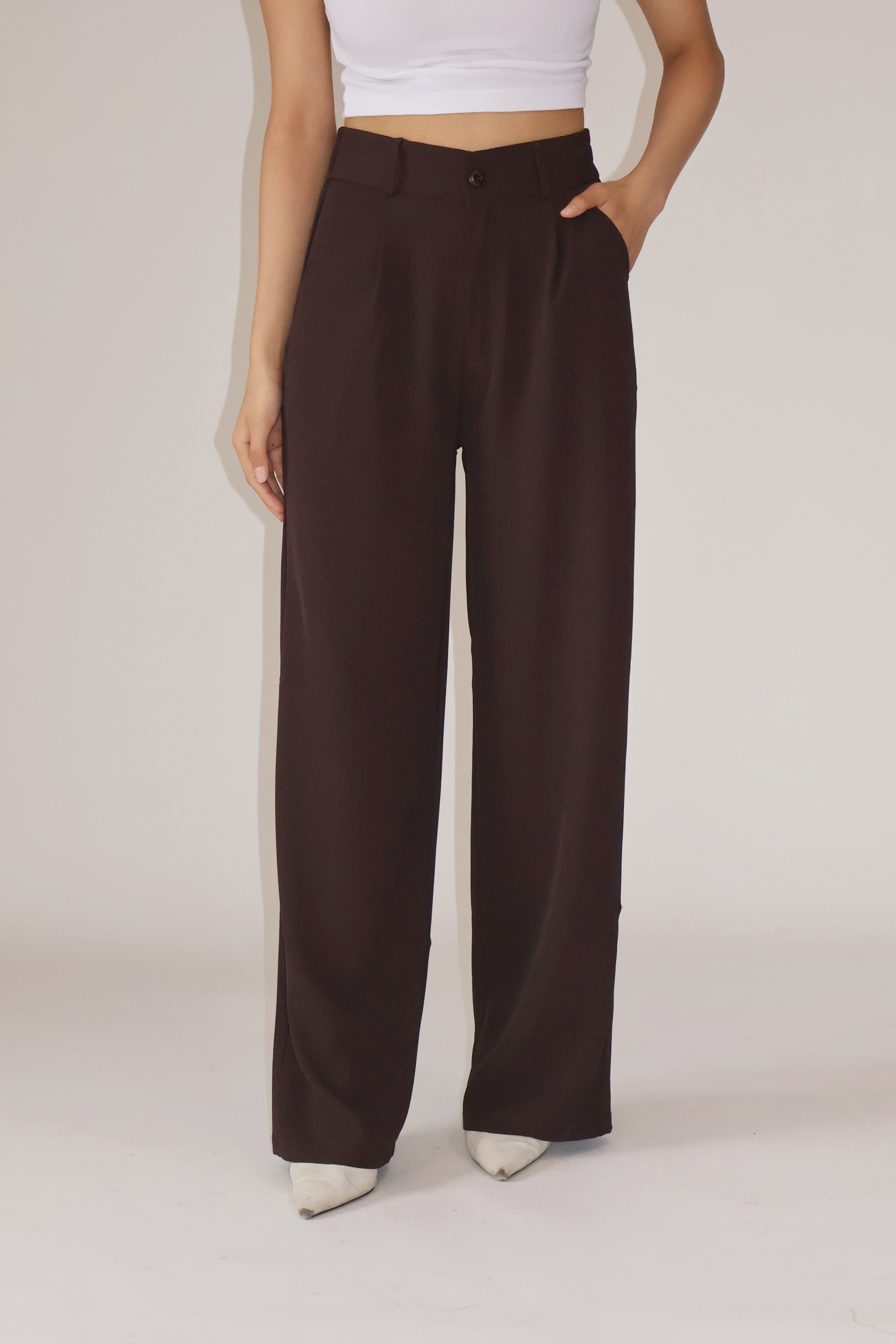 TOKYO PANTS - (Brown)