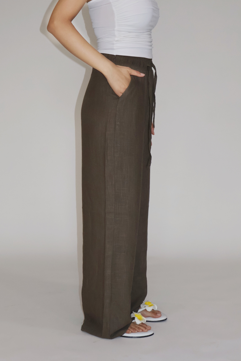 SEASHELL PANTS - (Olive)
