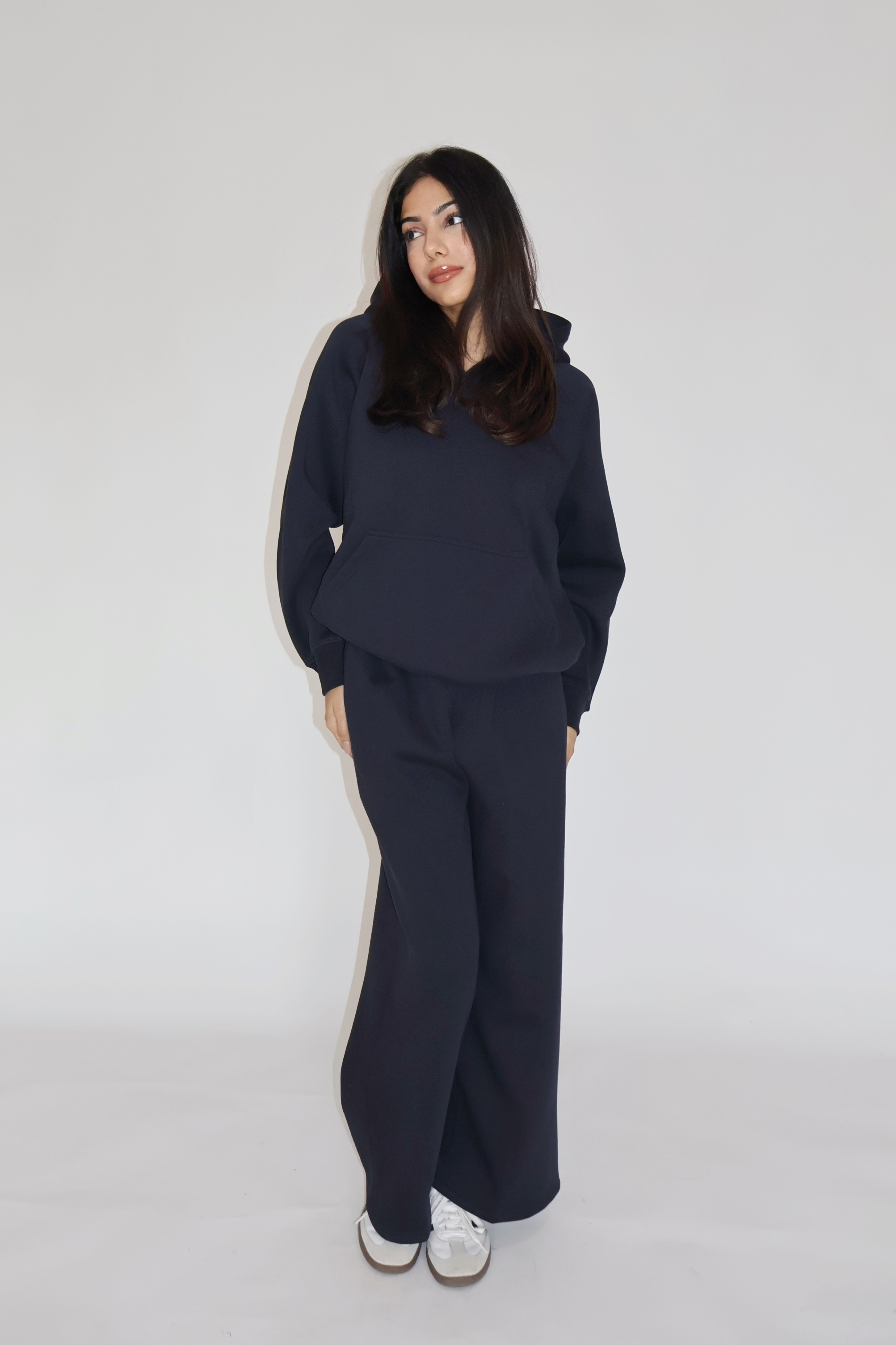 HOODIE CO-ORD SET - (Navy)