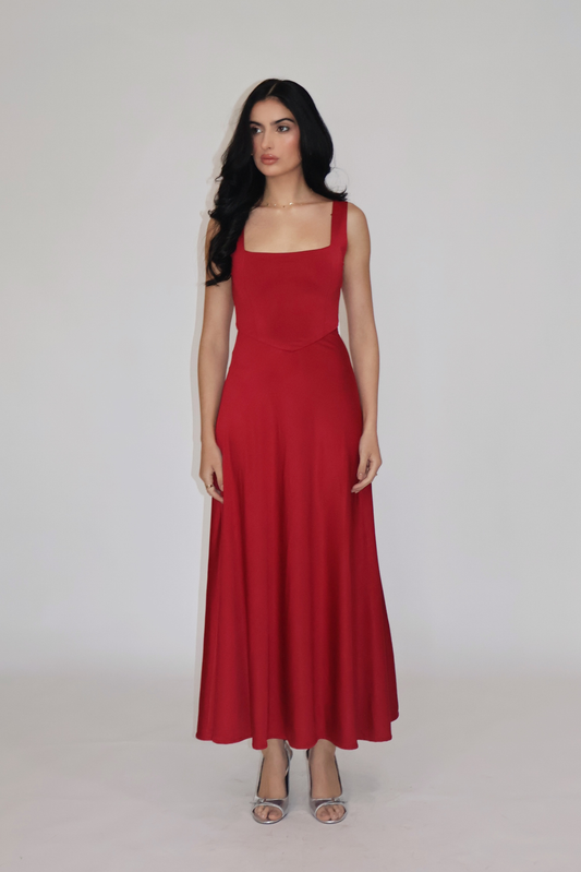 ROSÉ DRESS - (Cherry)