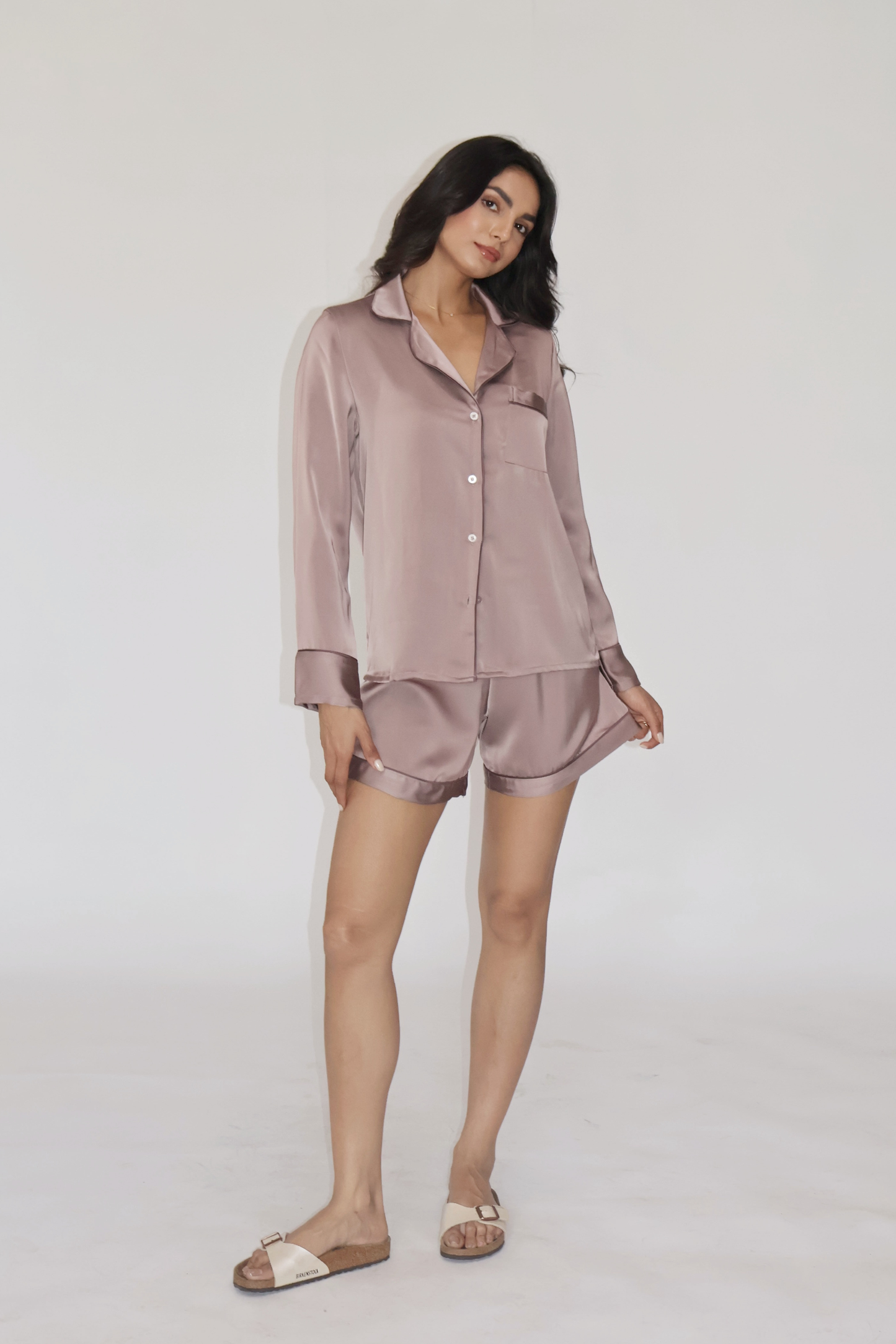 LATTE SILK PJ SET - (Coco)