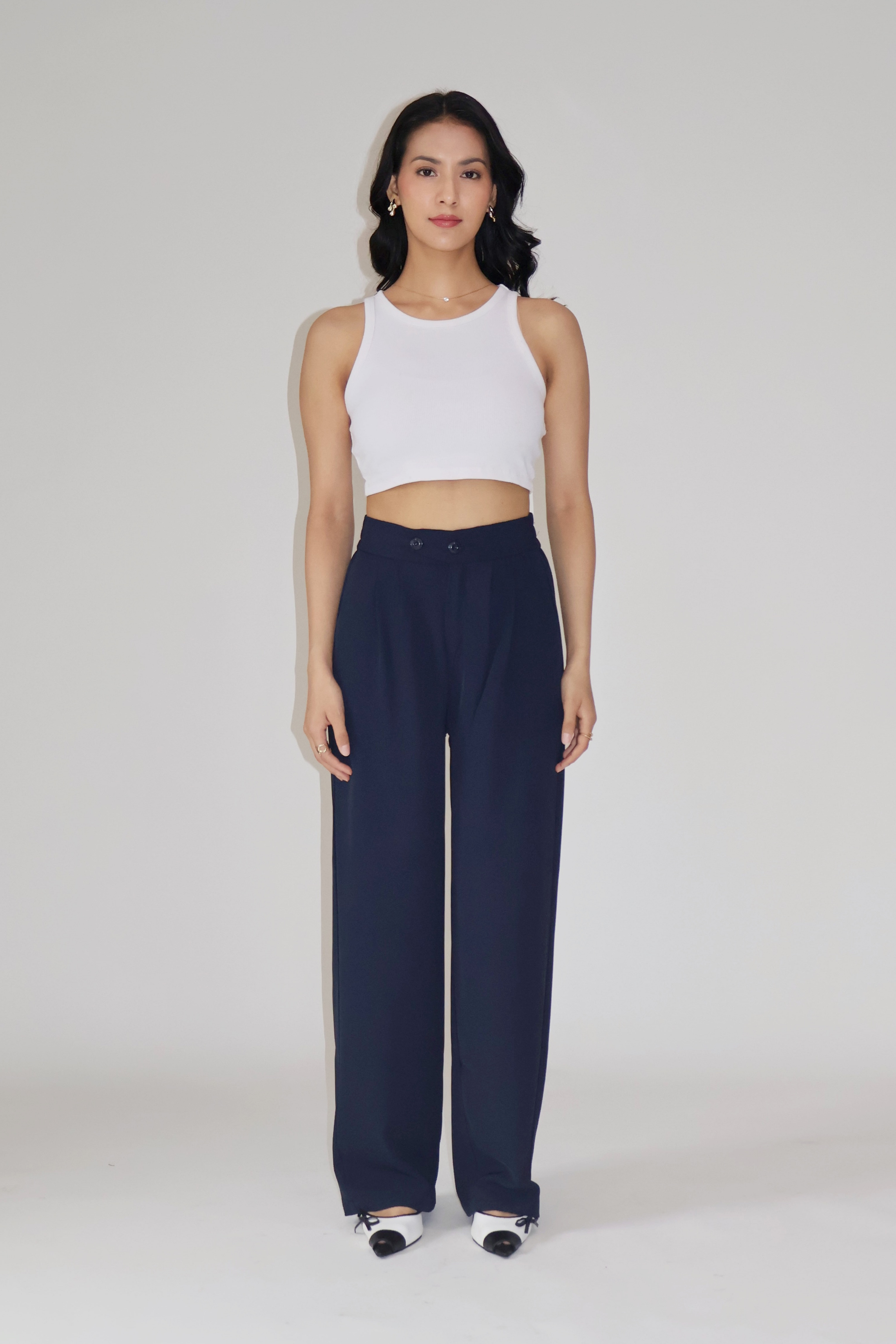 RUMI PANTS - (Navy)