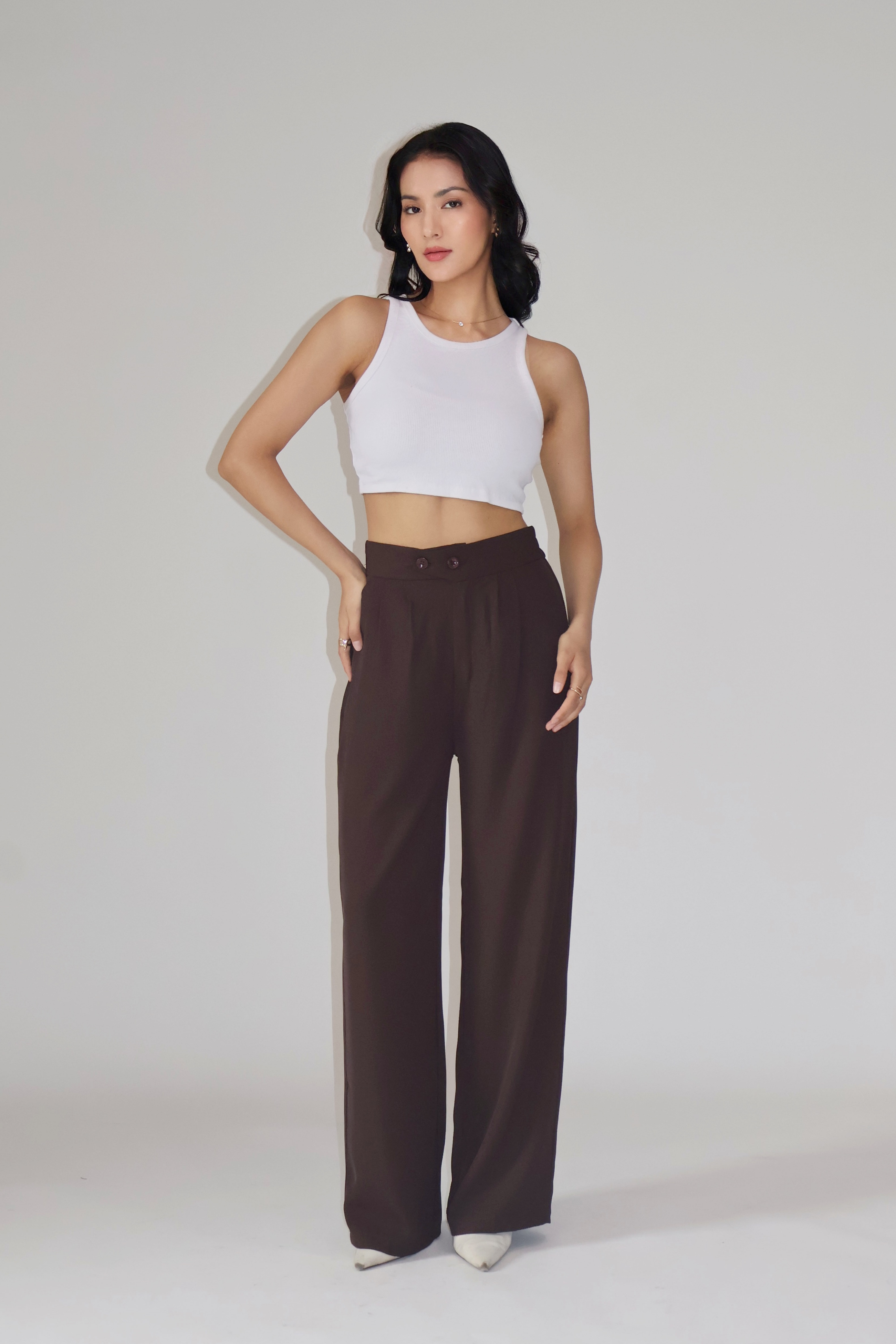 RUMI PANTS - (Brown)