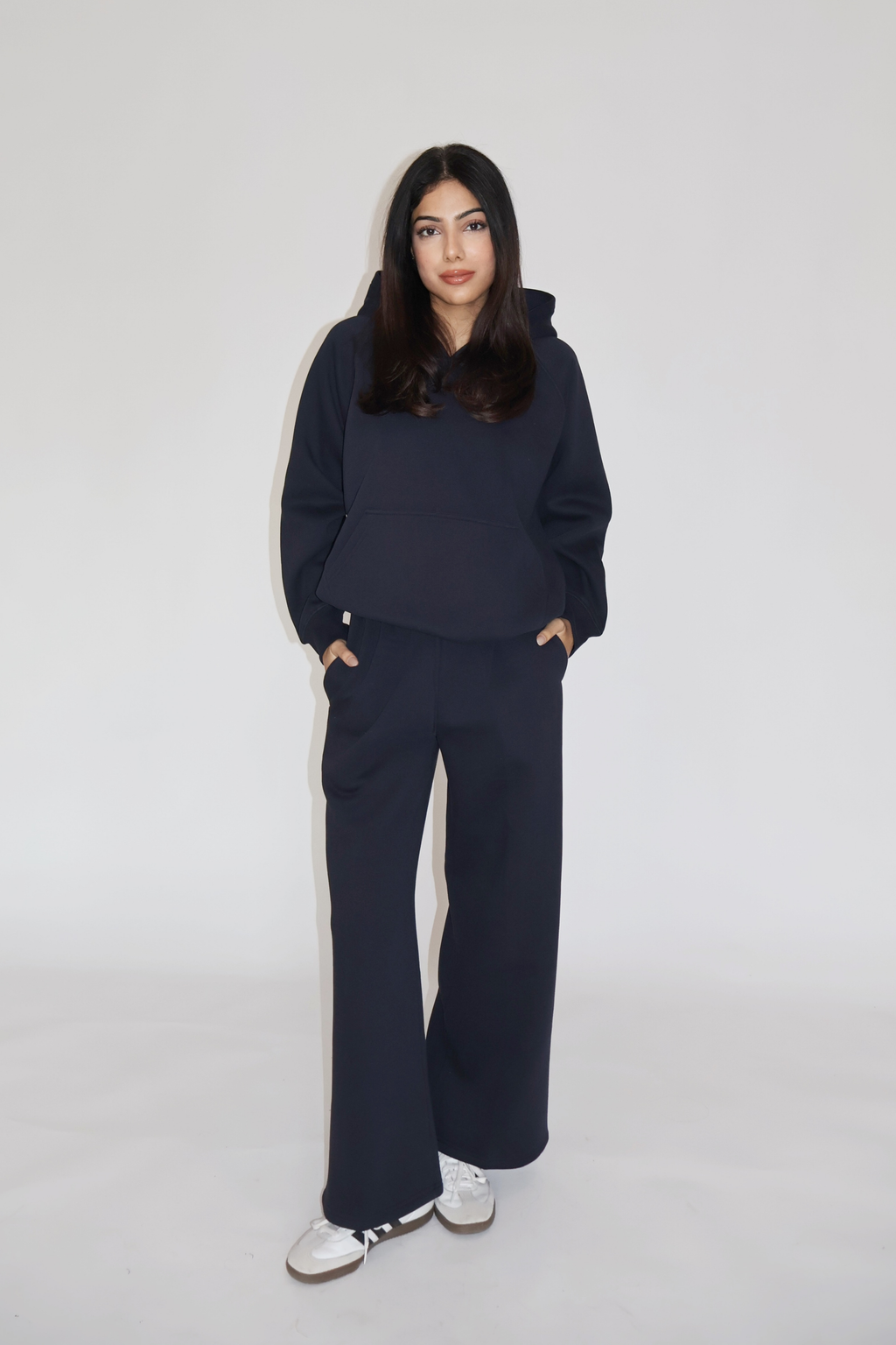 Devika in HOODIE CO-ORD SET - (Navy)