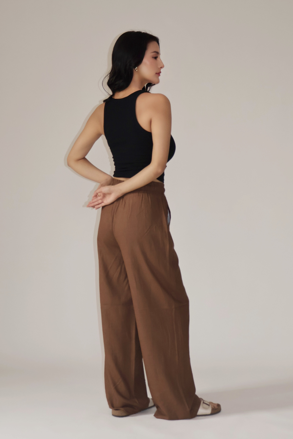 SEASHELL PANTS - (Mocha brown)