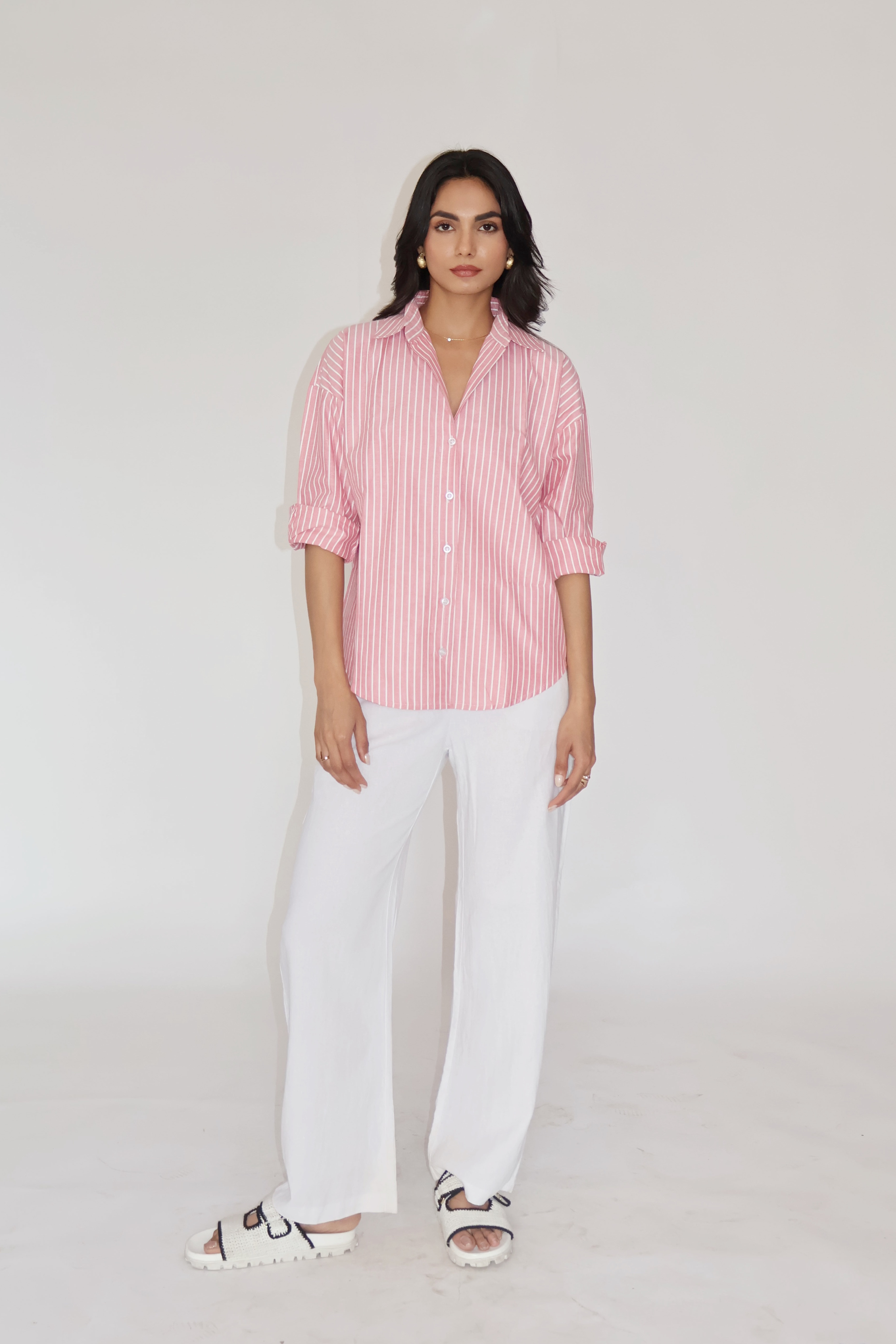 Red Striped Oversized Shirt – CANVA