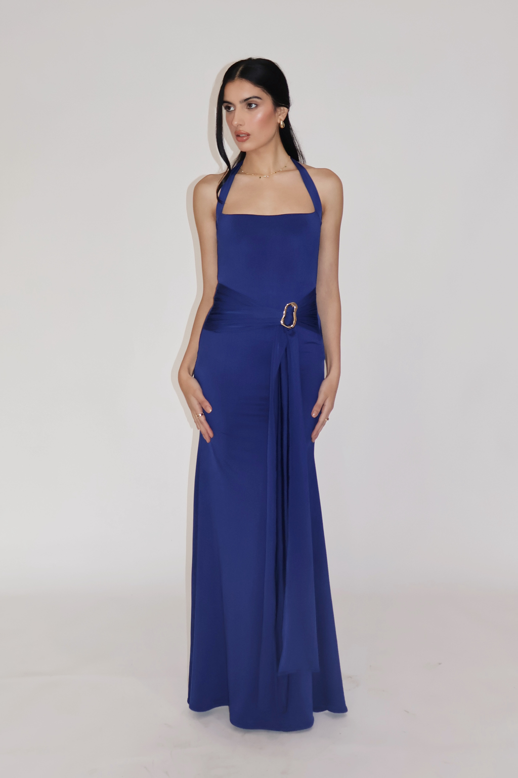 MIMOSA DRESS - (Navy)
