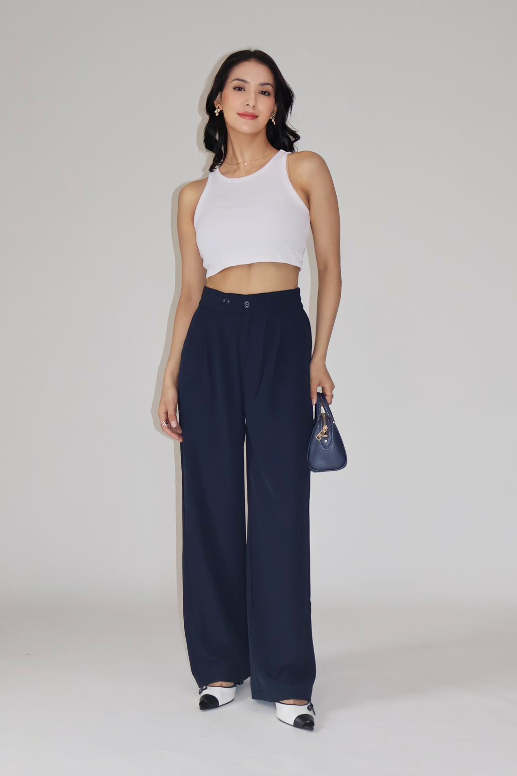 RUMI PANTS - (Navy)
