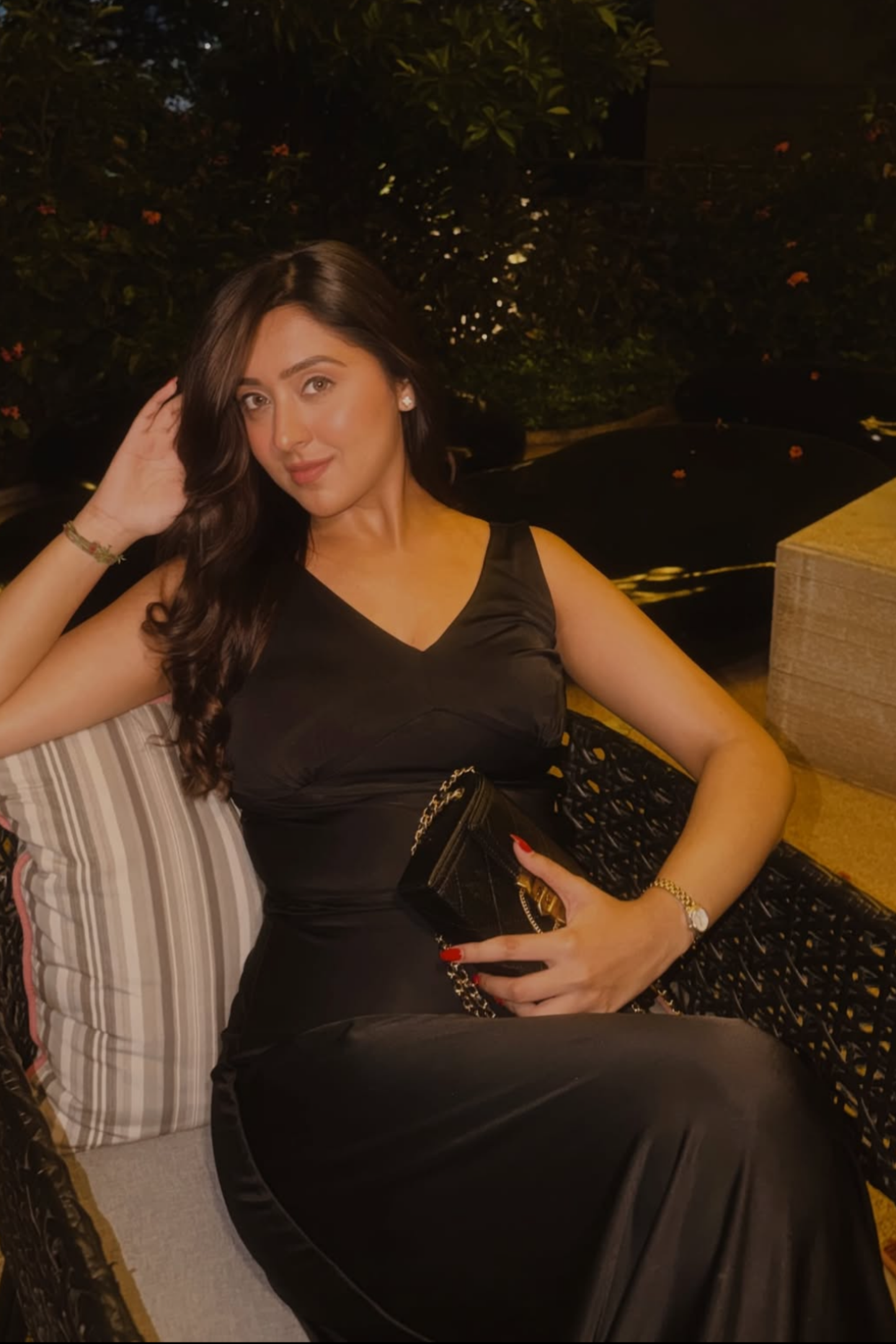 Farheen in PROSECO DRESS - (Onyx)