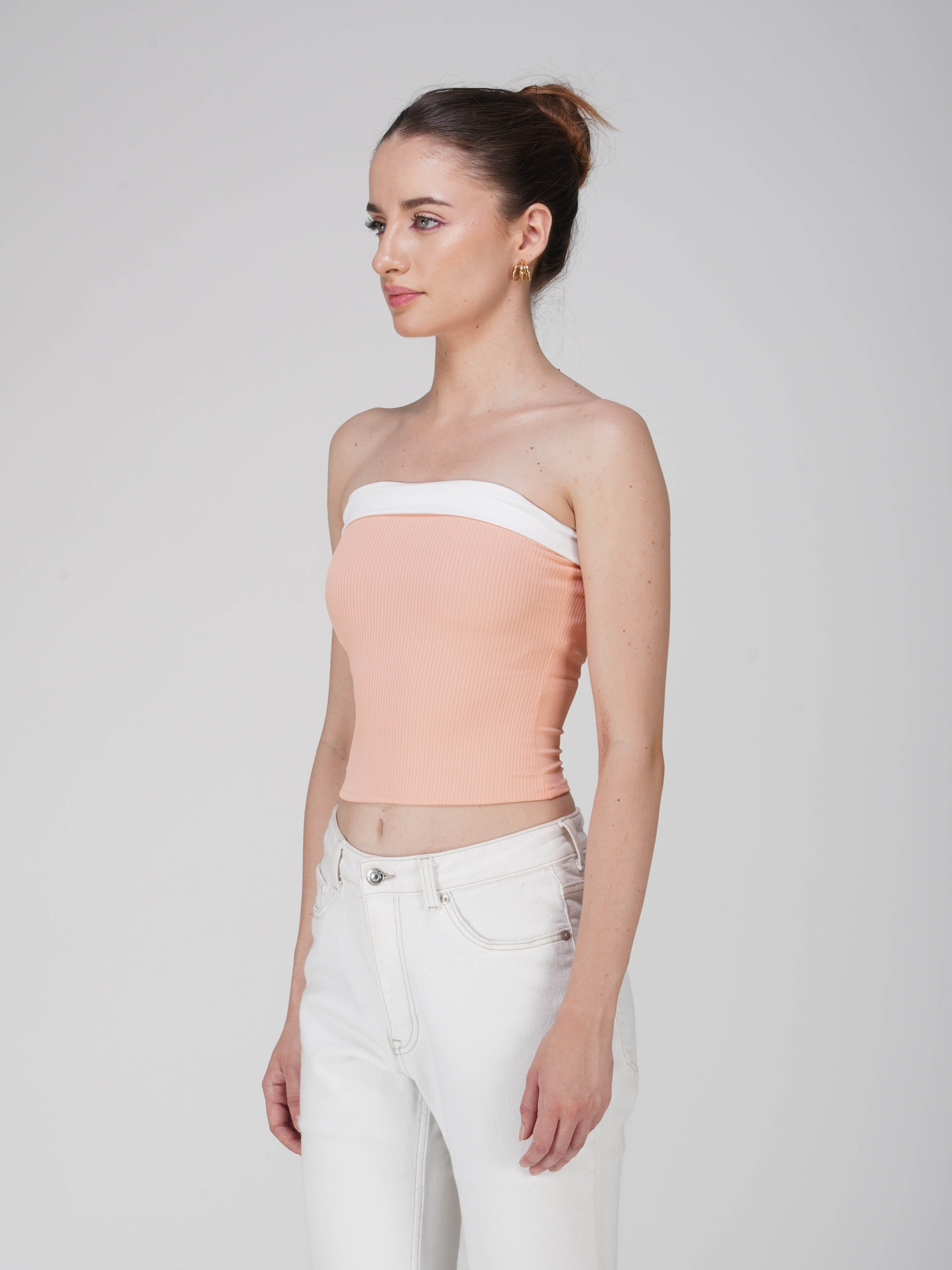 Peach OverlapTube Top - Oasis Top (Peach)