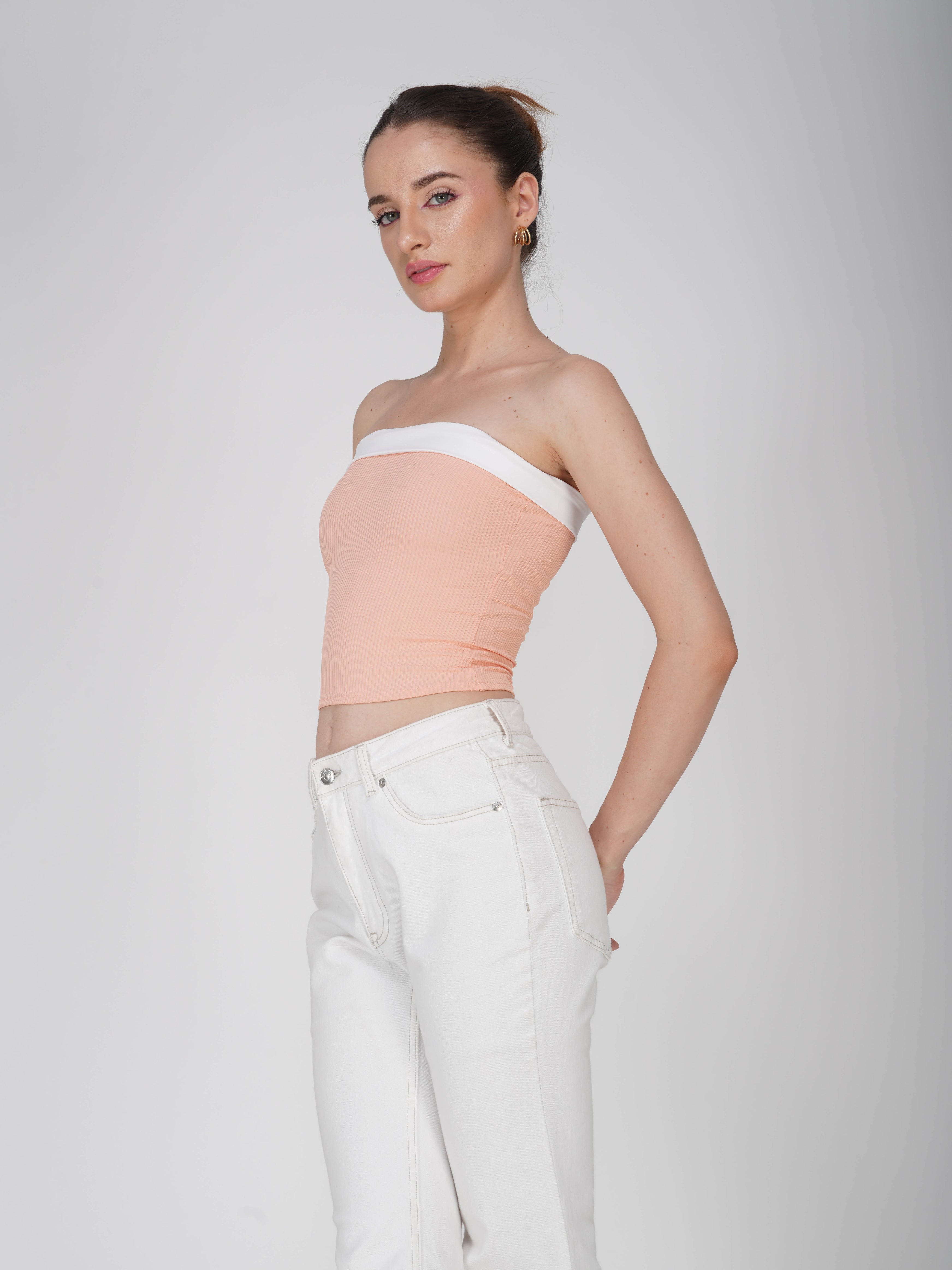 Peach OverlapTube Top - Oasis Top (Peach)