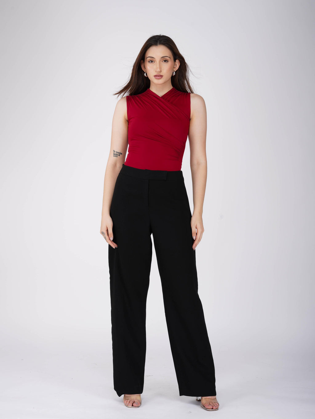 Kujum in glint bodysuit cherry