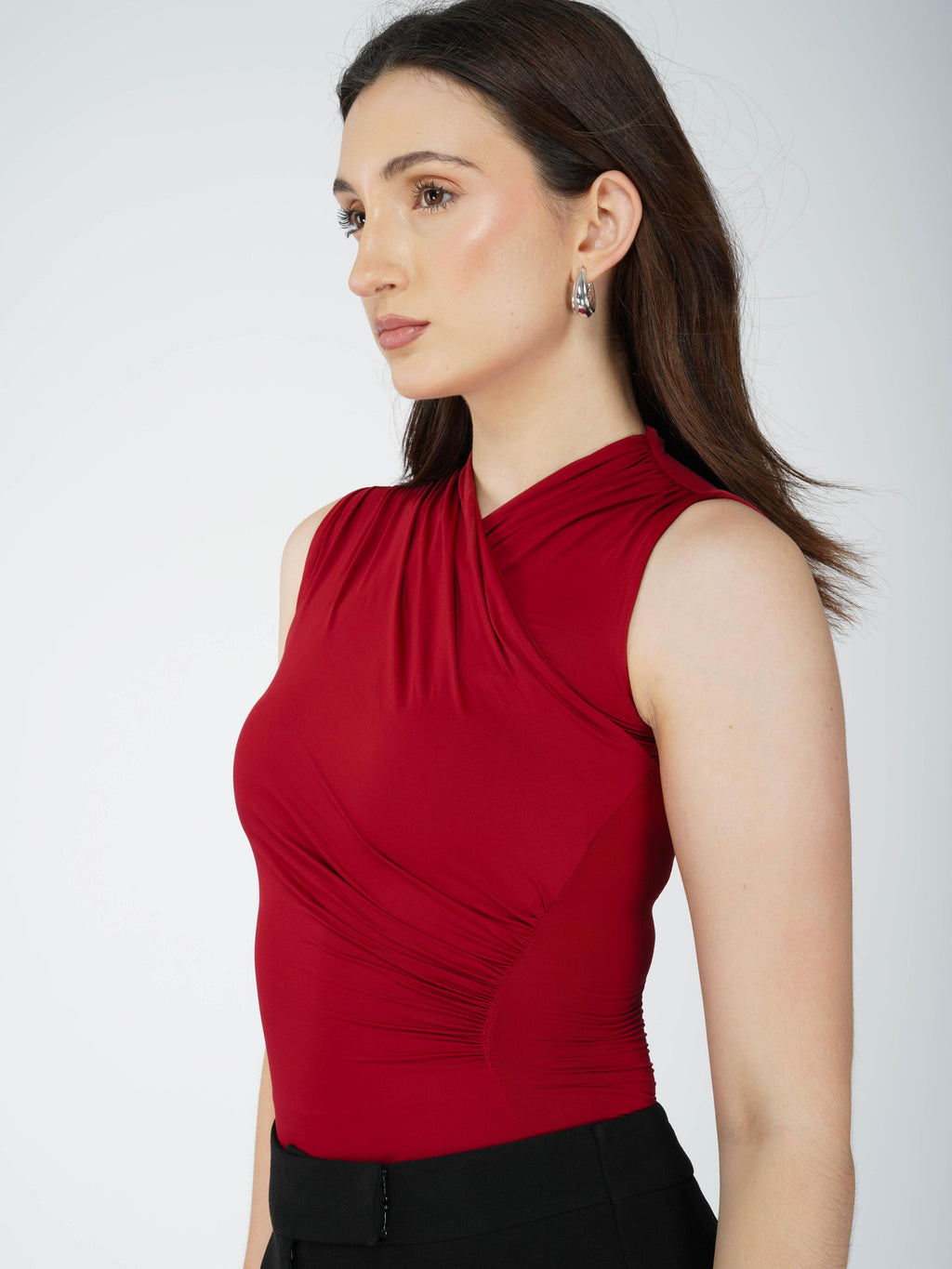 Kujum in glint bodysuit cherry