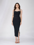 Black Sweetheart Neckline Dress - Ray Dress (Onyx)
