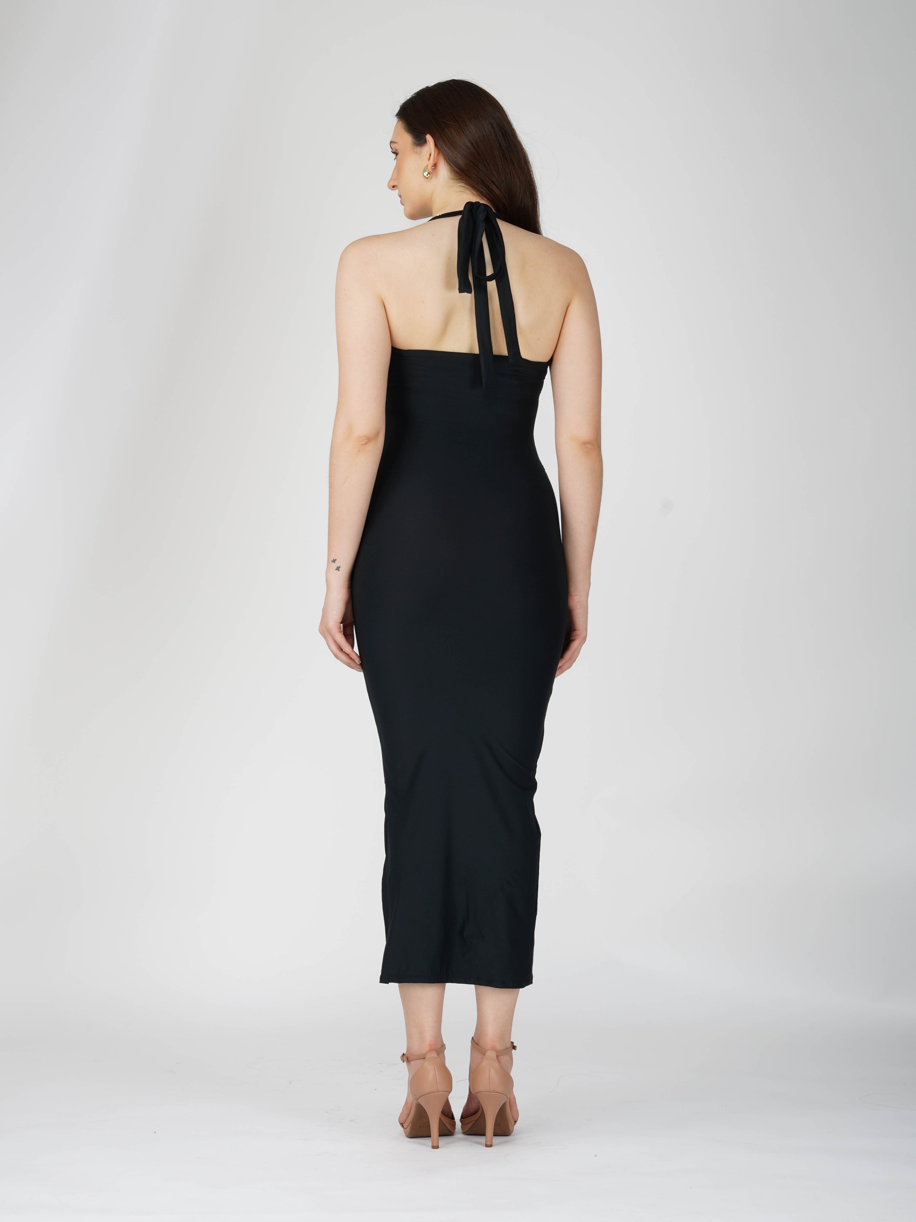 Black Sweetheart Neckline Dress - Ray Dress (Onyx)