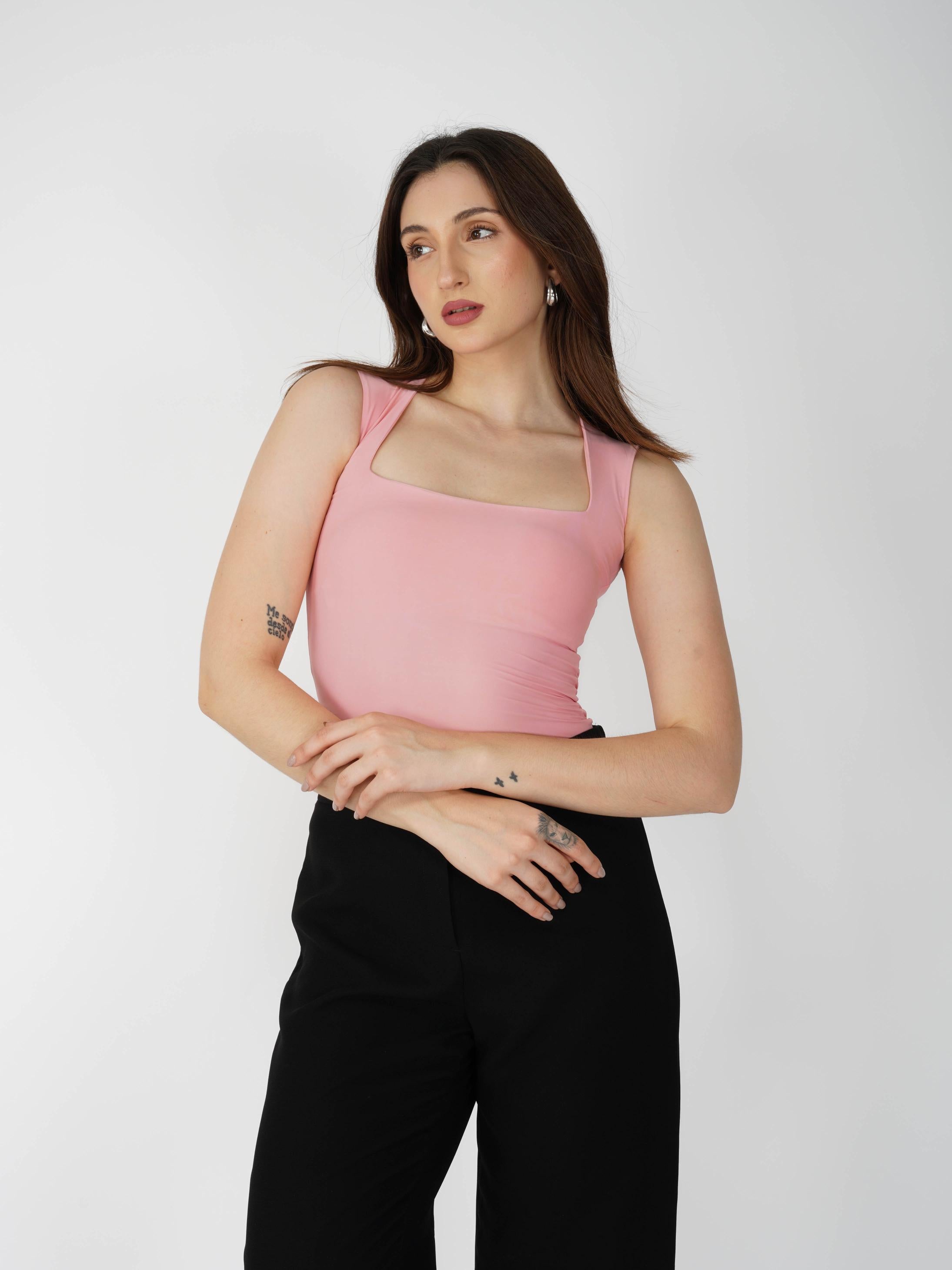 Ishita in echo bodysuit flamingo