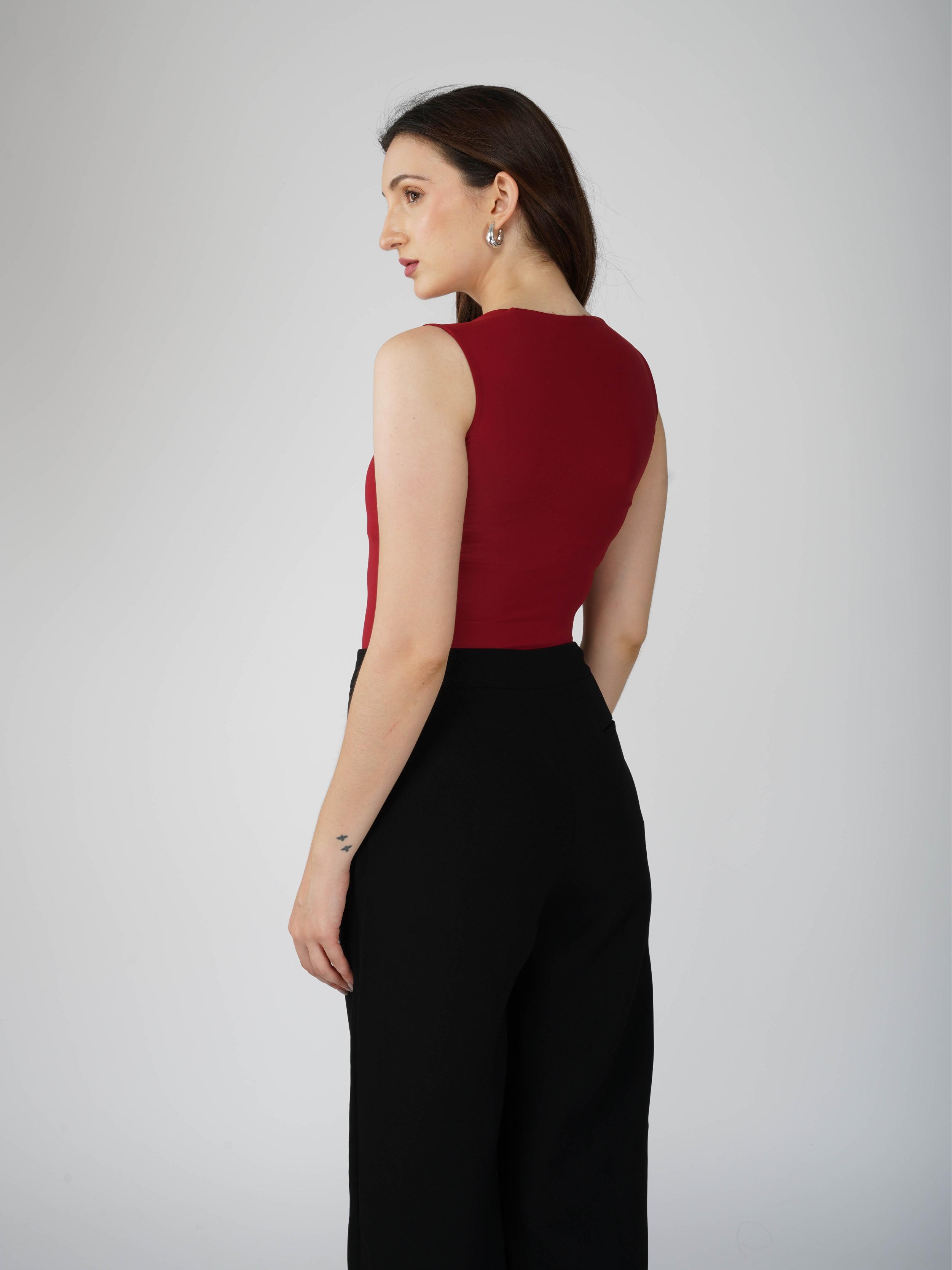 Anmol in echo bodysuit cherry
